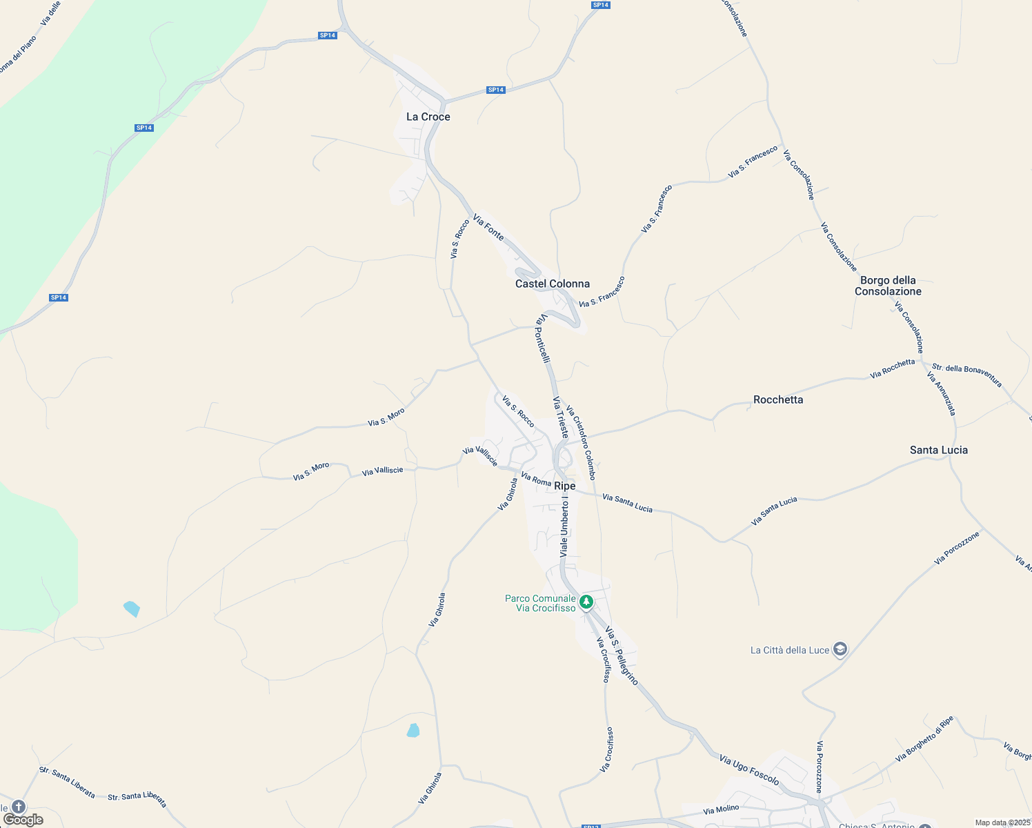 map of restaurants, bars, coffee shops, grocery stores, and more near 1 Via Enrico Fermi in Ripe