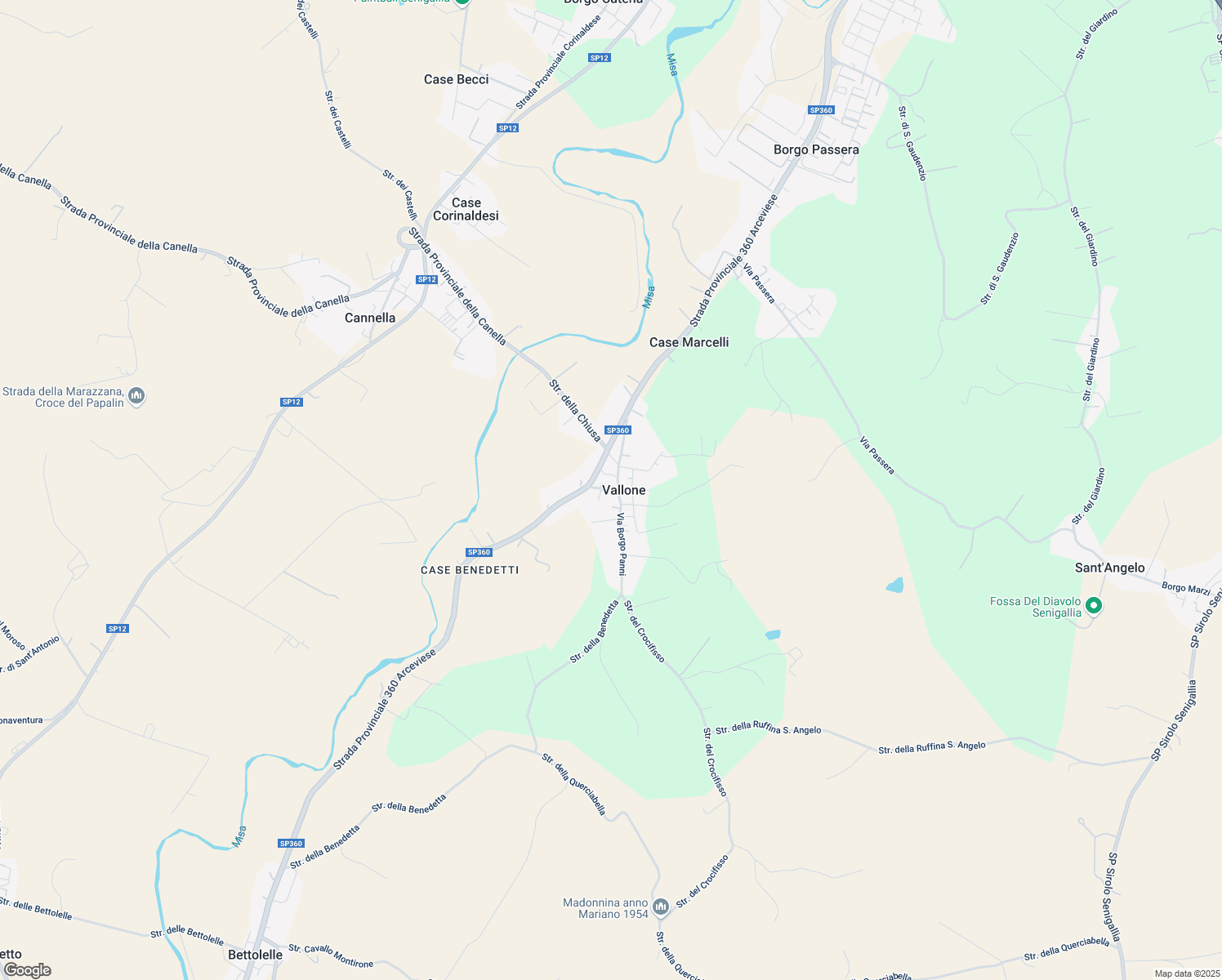 map of restaurants, bars, coffee shops, grocery stores, and more near 2 Strada Comunale-Vallone in Vallone