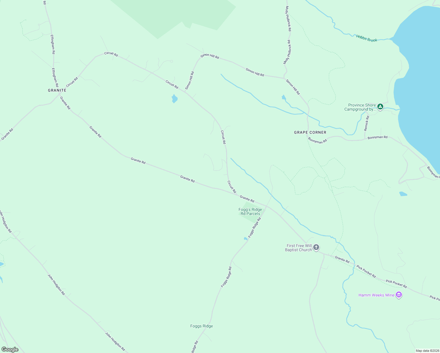 map of restaurants, bars, coffee shops, grocery stores, and more near 220 Circuit Road in Ossipee