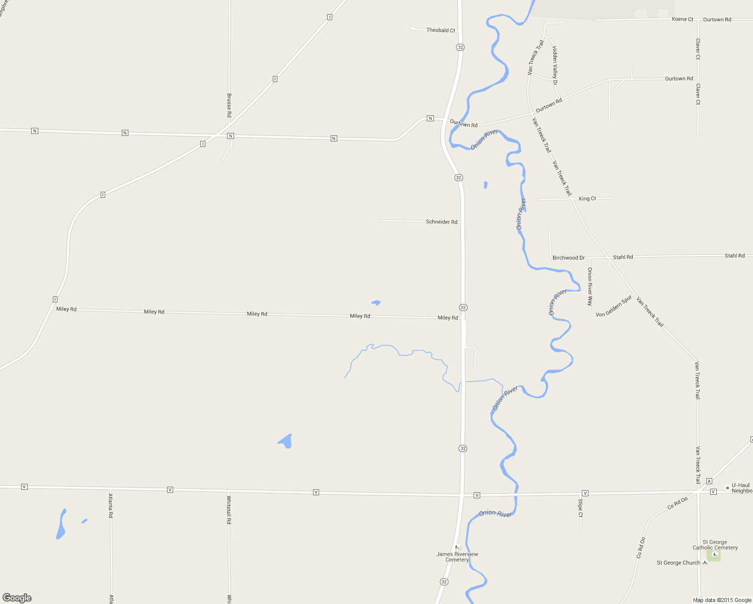 map of restaurants, bars, coffee shops, grocery stores, and more near W2640 Miley Rd in Sheboygan Falls