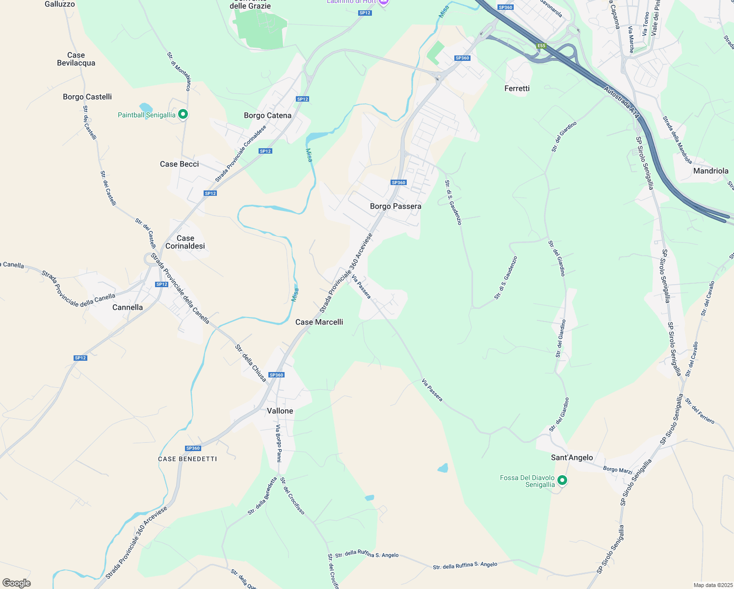 map of restaurants, bars, coffee shops, grocery stores, and more near 148 Via Passera in Borgo Passera