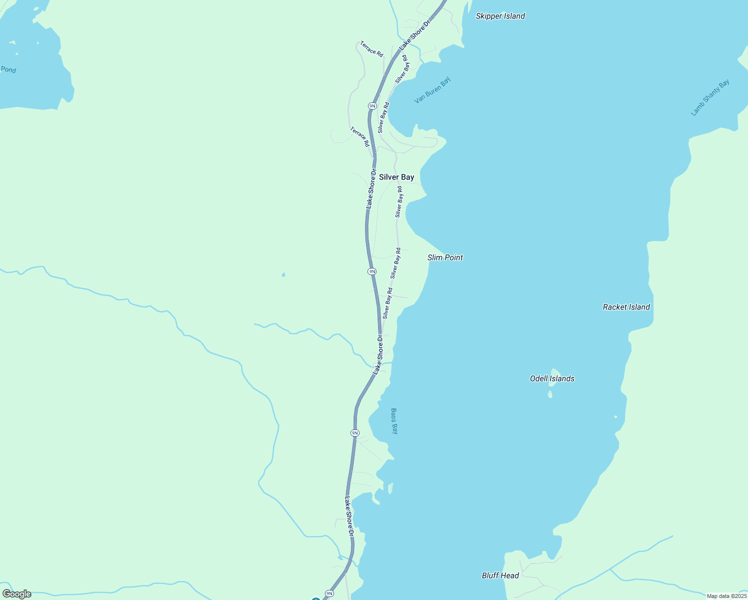 map of restaurants, bars, coffee shops, grocery stores, and more near 8171 Lake Shore Drive in Silver Bay