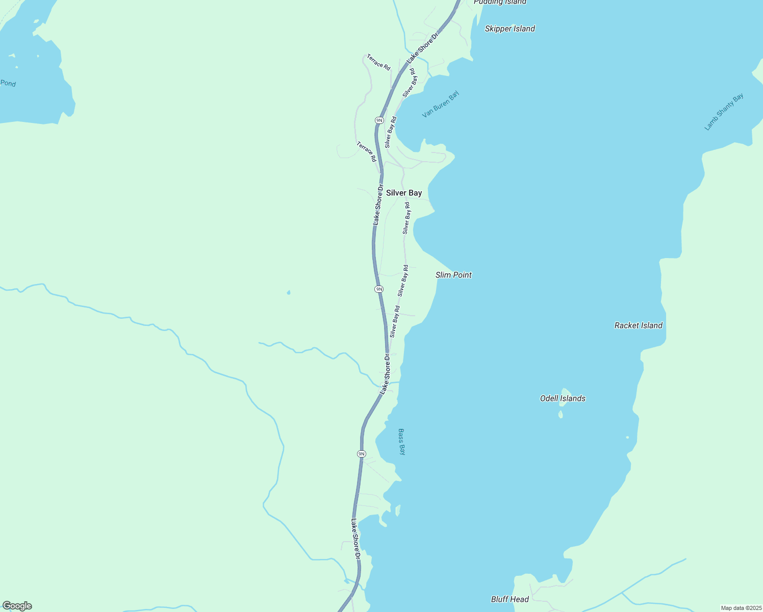 map of restaurants, bars, coffee shops, grocery stores, and more near 8171 Lake Shore Drive in Silver Bay