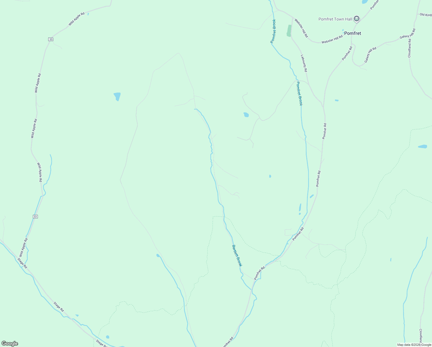 map of restaurants, bars, coffee shops, grocery stores, and more near 838 Bartlett Brook Road in Pomfret