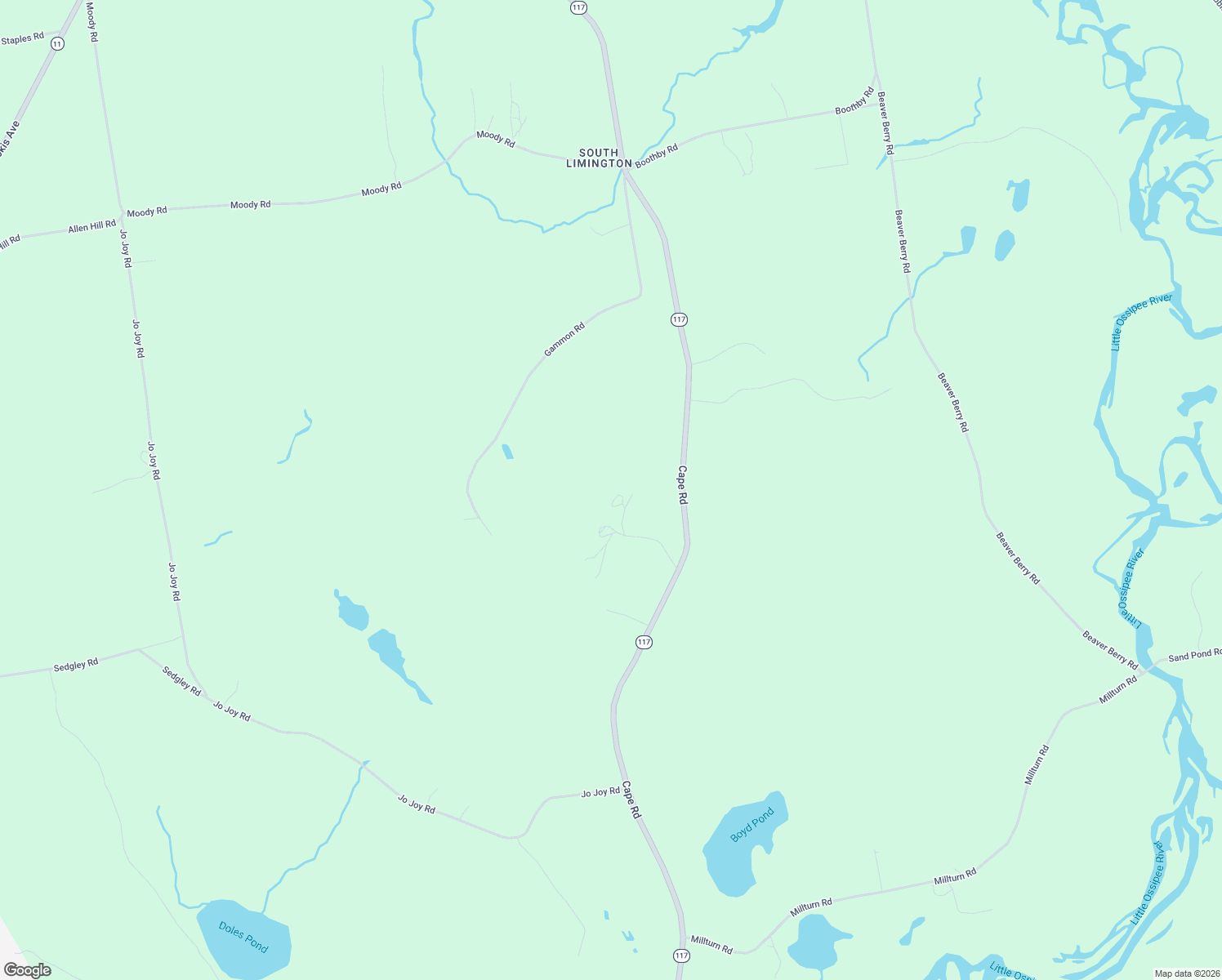 map of restaurants, bars, coffee shops, grocery stores, and more near 19 Hasty Hill Road in Limington