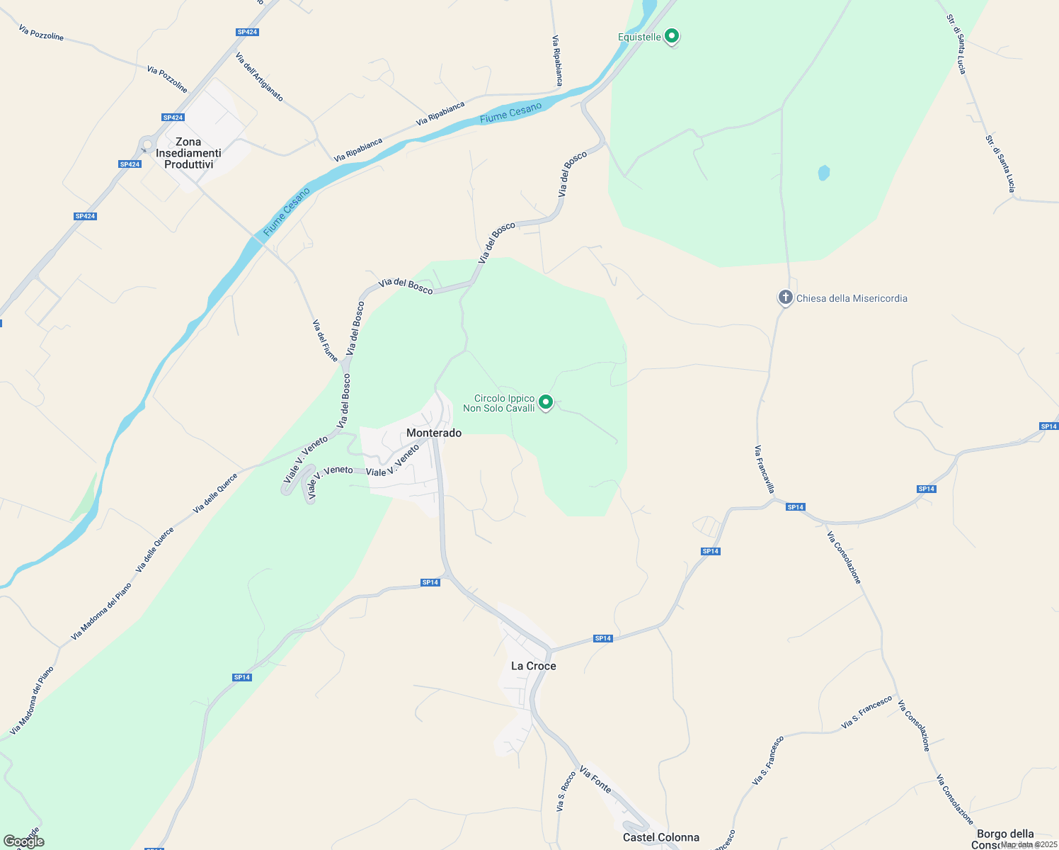 map of restaurants, bars, coffee shops, grocery stores, and more near Via Fuori Il Fosso in Ancona