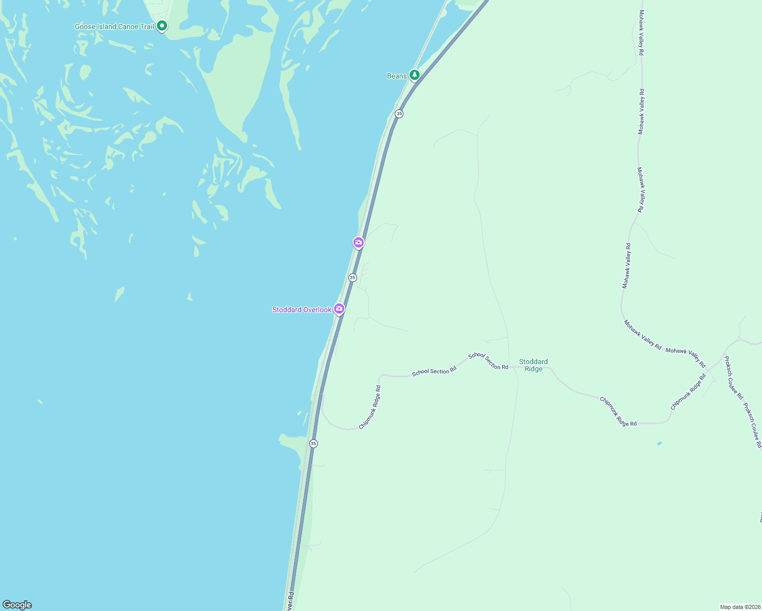 map of restaurants, bars, coffee shops, grocery stores, and more near 12968 Pebble Valley Road in Stoddard