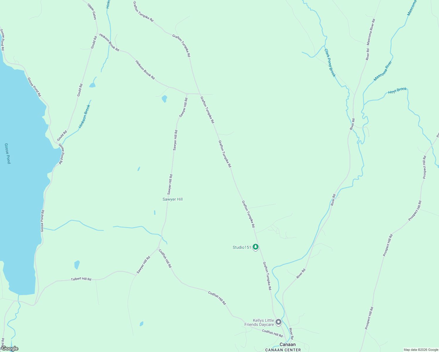 map of restaurants, bars, coffee shops, grocery stores, and more near 275 Grafton Turnpike Road in Canaan