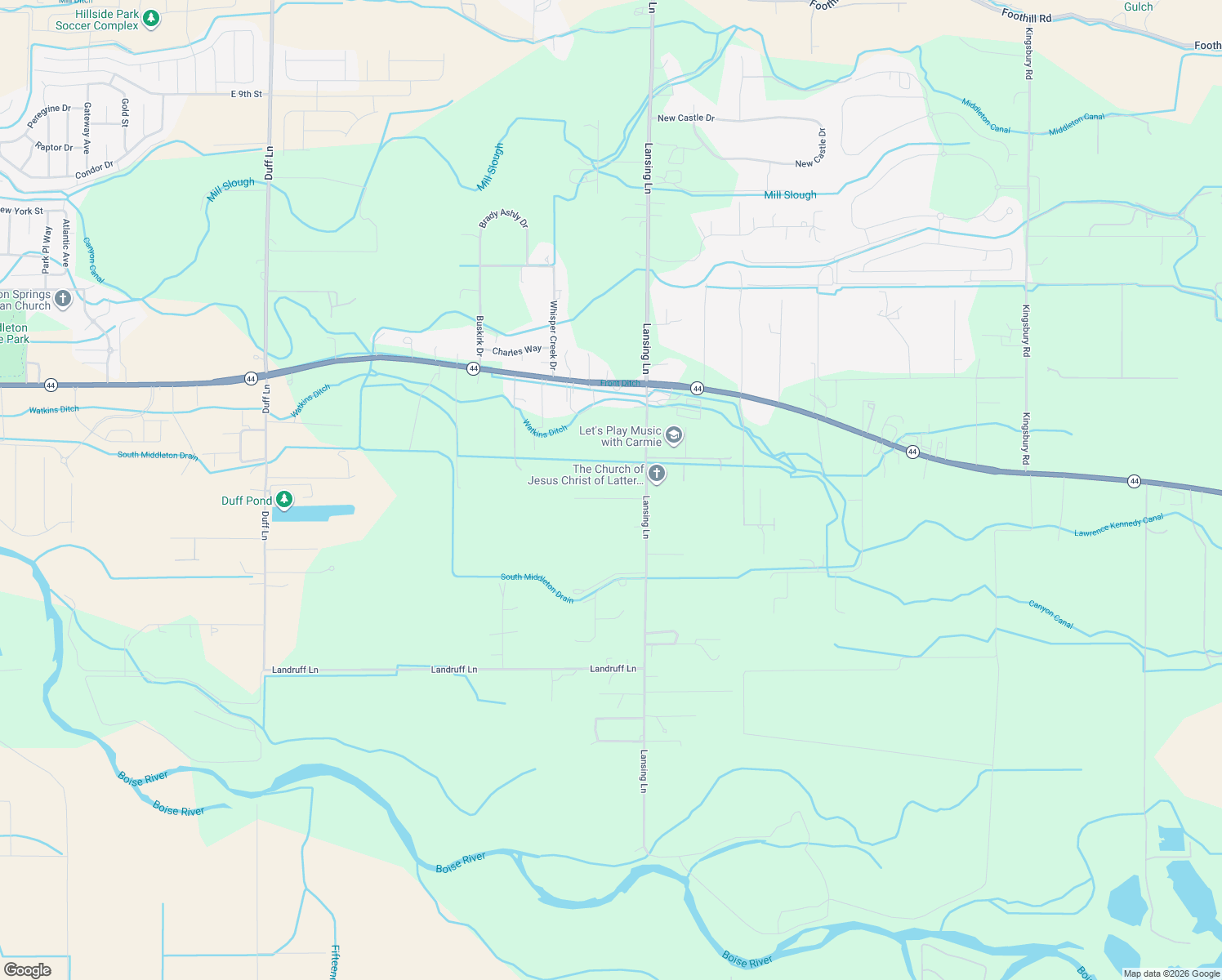 map of restaurants, bars, coffee shops, grocery stores, and more near 9094 Jordan Lane in Middleton