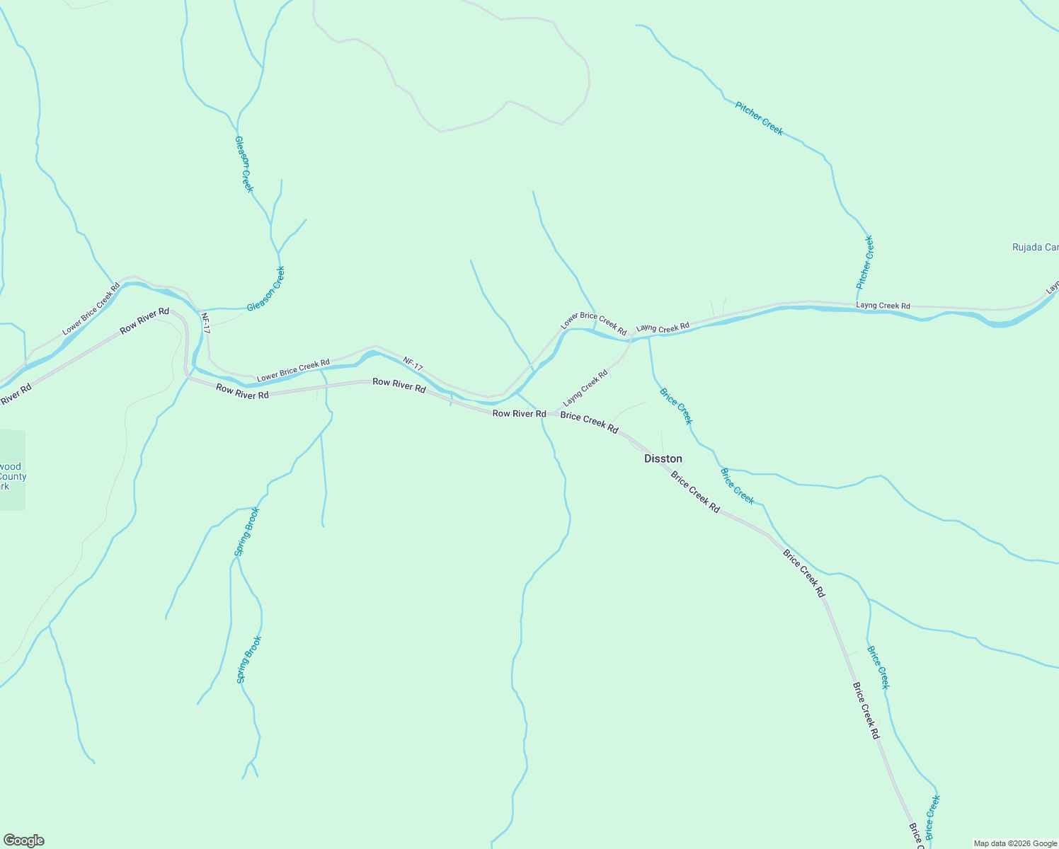 map of restaurants, bars, coffee shops, grocery stores, and more near 39666 Row River Road in Culp Creek