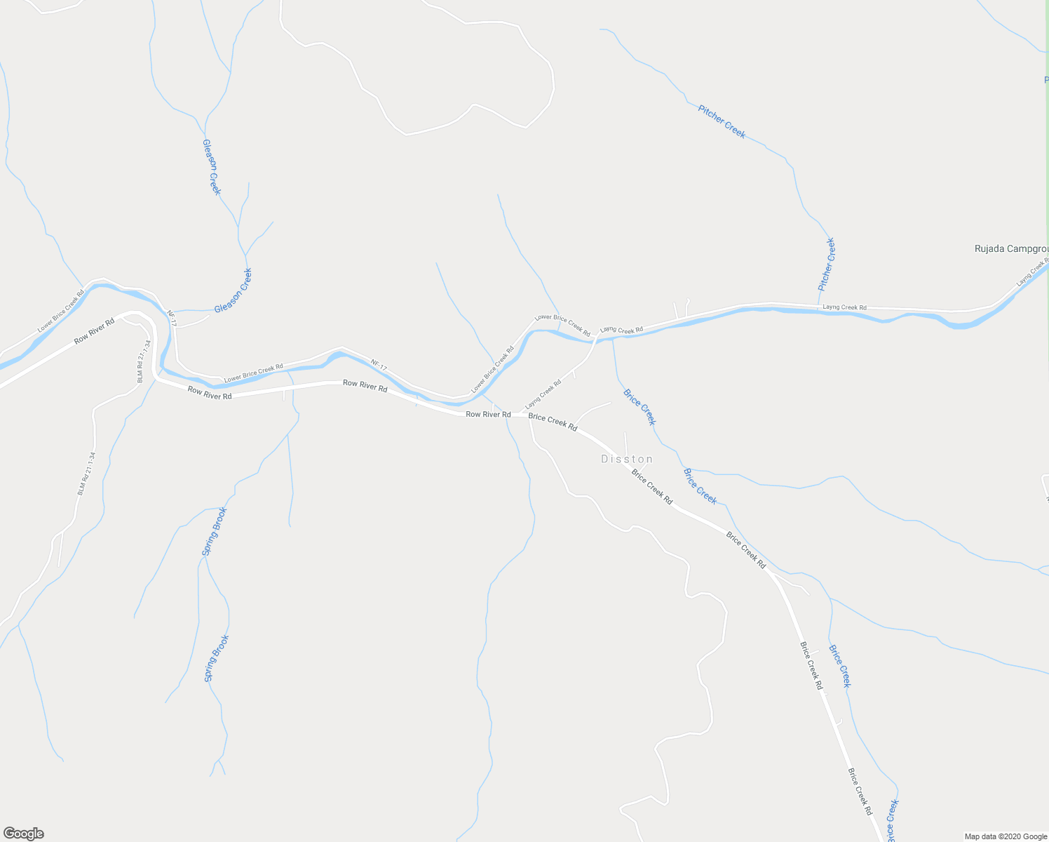 map of restaurants, bars, coffee shops, grocery stores, and more near 39706 Brice Creek Road in Culp Creek