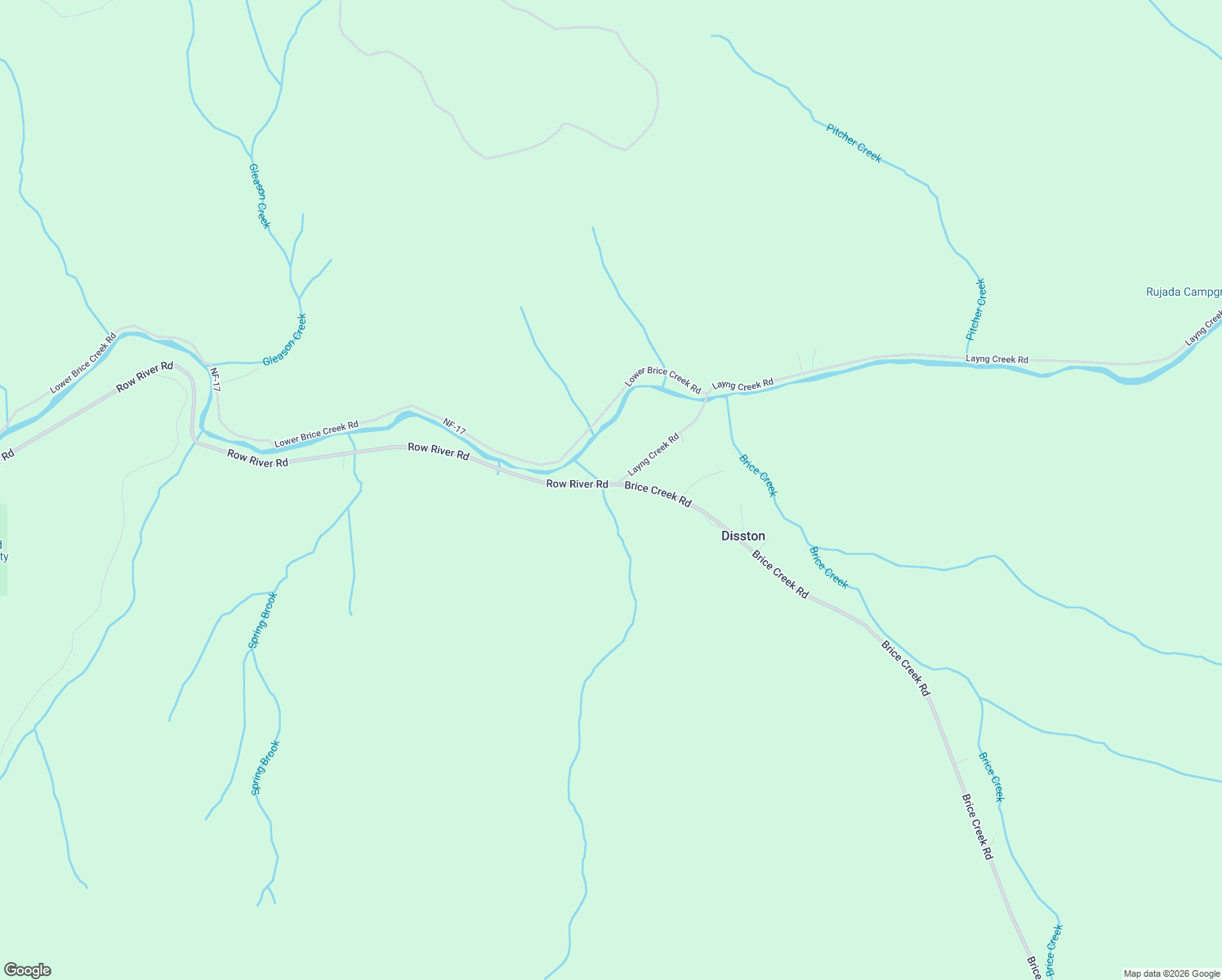map of restaurants, bars, coffee shops, grocery stores, and more near 39706 Brice Creek Road in Culp Creek