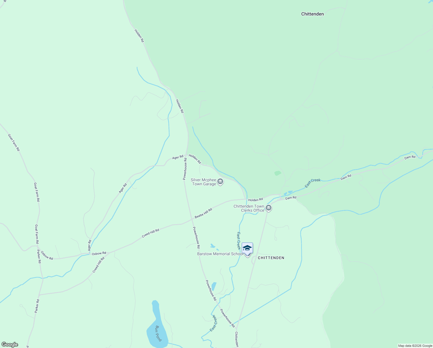 map of restaurants, bars, coffee shops, grocery stores, and more near 294 Holden Rd in Chittenden