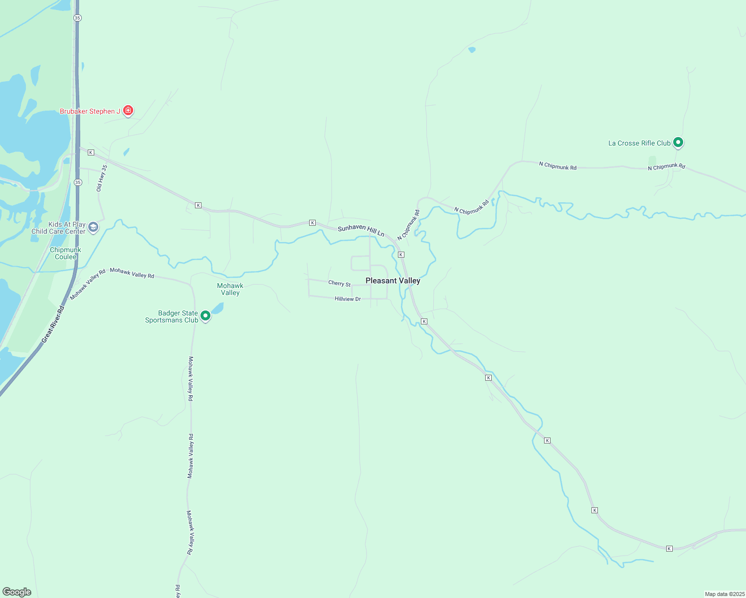 map of restaurants, bars, coffee shops, grocery stores, and more near 3555 Edgewood Drive in Stoddard