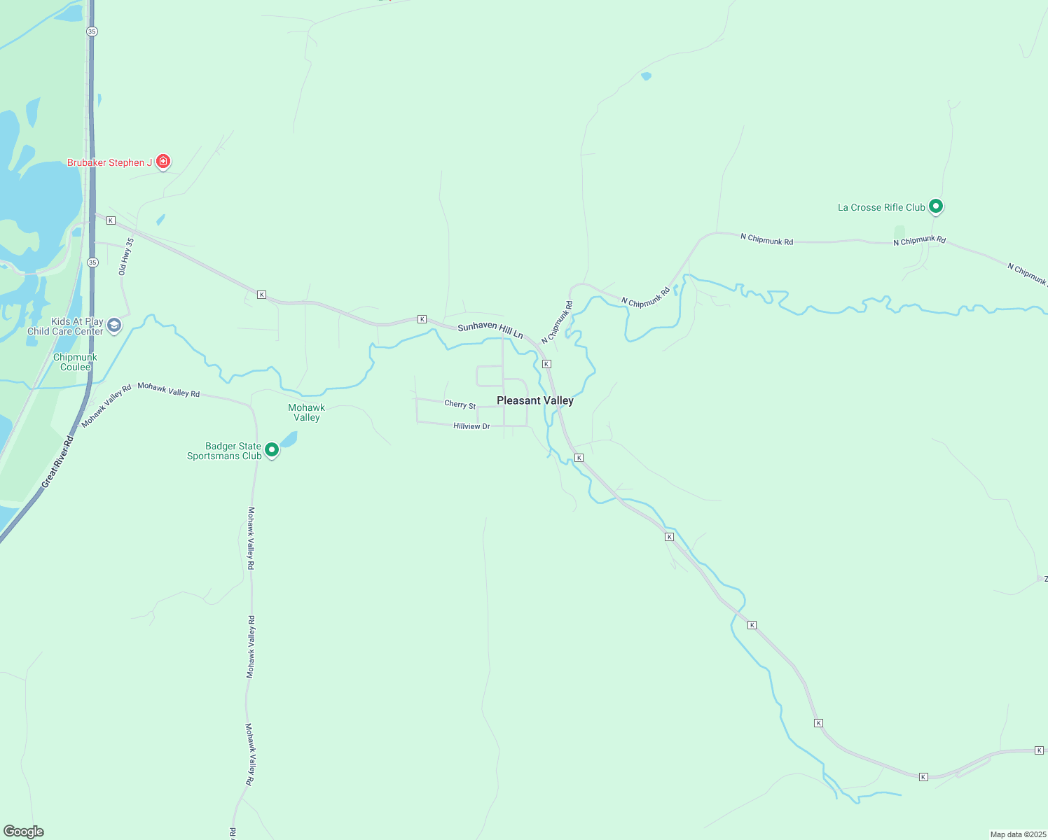 map of restaurants, bars, coffee shops, grocery stores, and more near 3555 Edgewood Drive in Stoddard