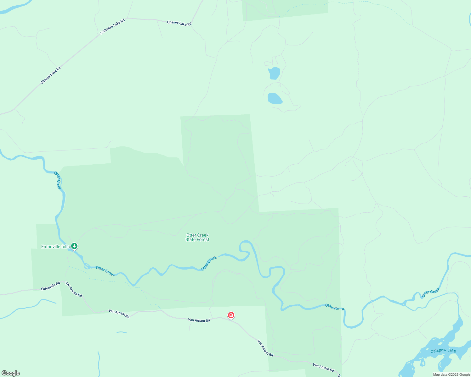 map of restaurants, bars, coffee shops, grocery stores, and more near Van Arnam Road in Glenfield