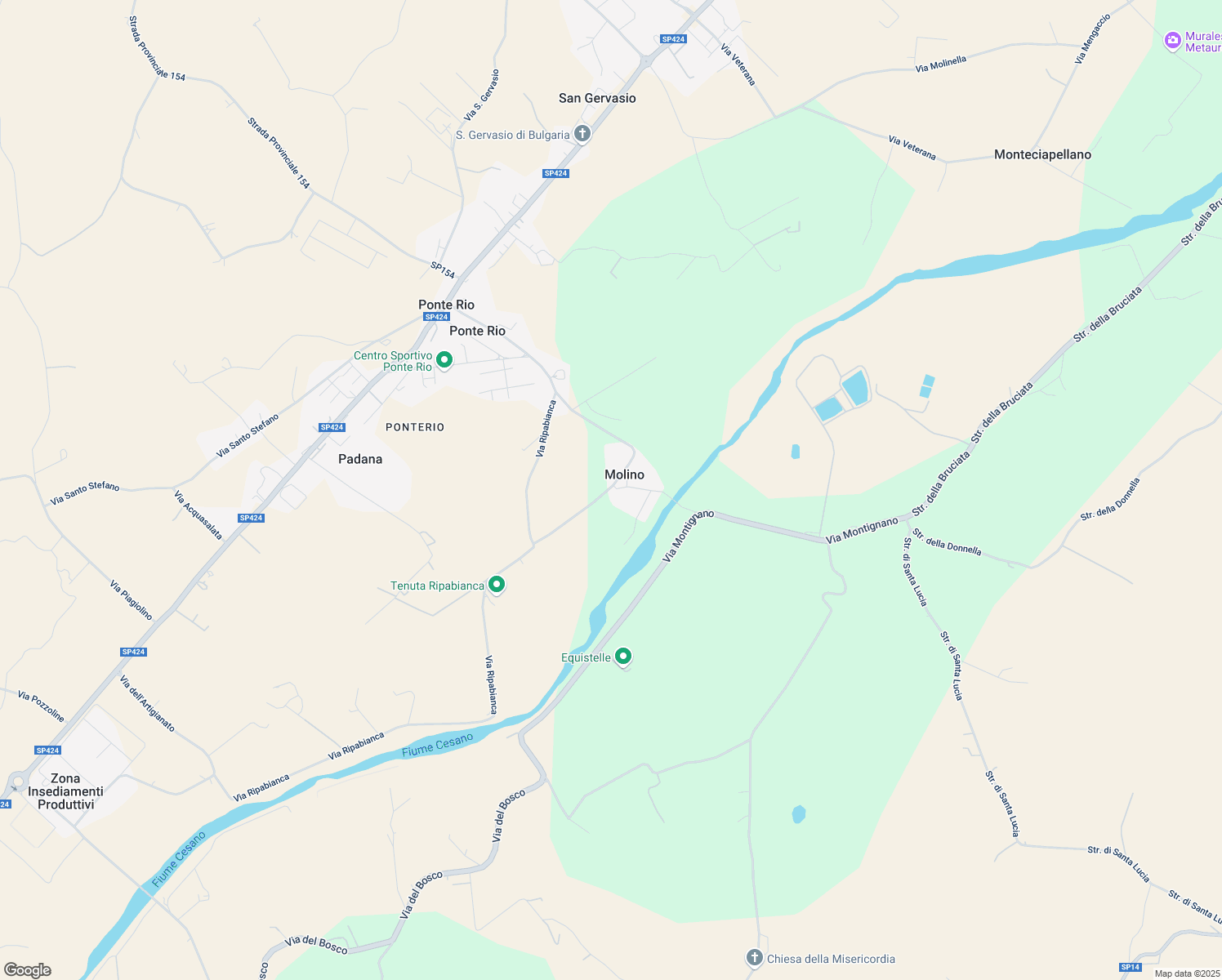 map of restaurants, bars, coffee shops, grocery stores, and more near 20 Via Molino di Monterado in Monterado