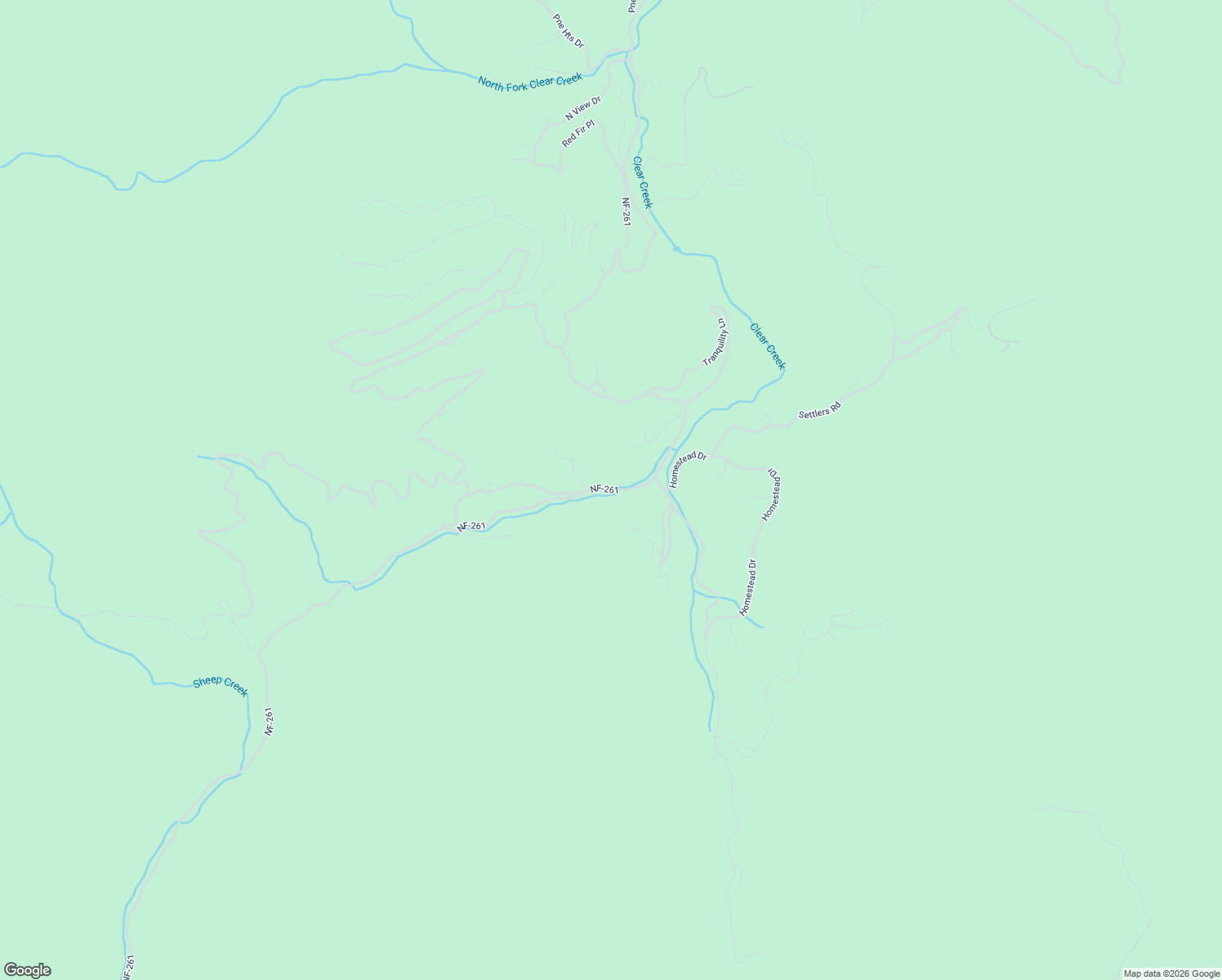 map of restaurants, bars, coffee shops, grocery stores, and more near Clear Creek Road in Boise