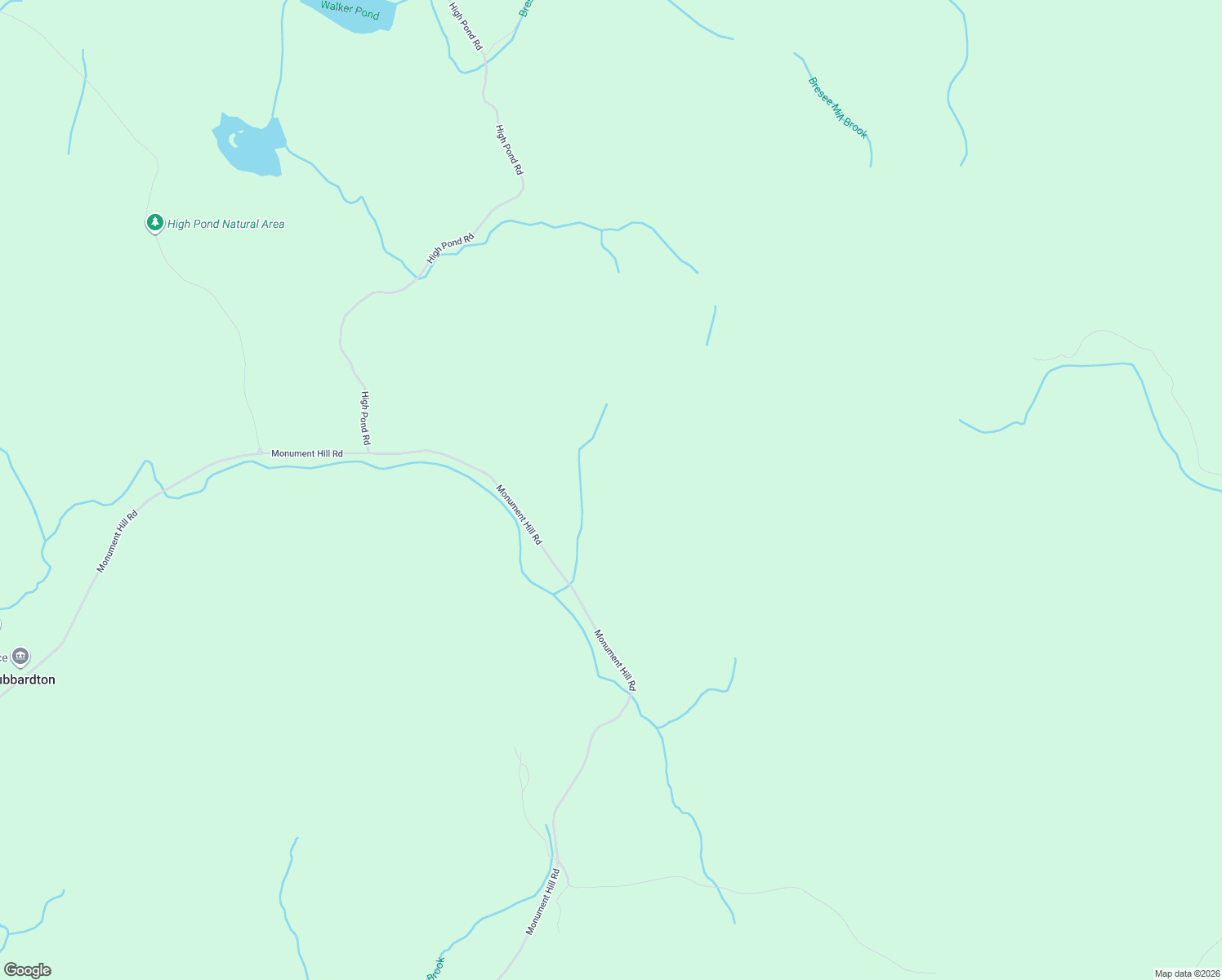 map of restaurants, bars, coffee shops, grocery stores, and more near 3435 Monument Hill Road in Sudbury
