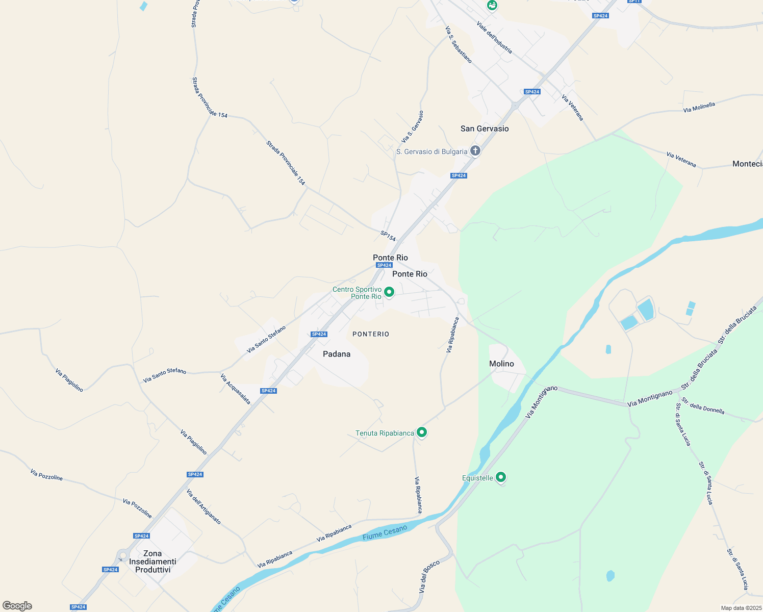 map of restaurants, bars, coffee shops, grocery stores, and more near 52 Viale 8 Marzo in Monterado