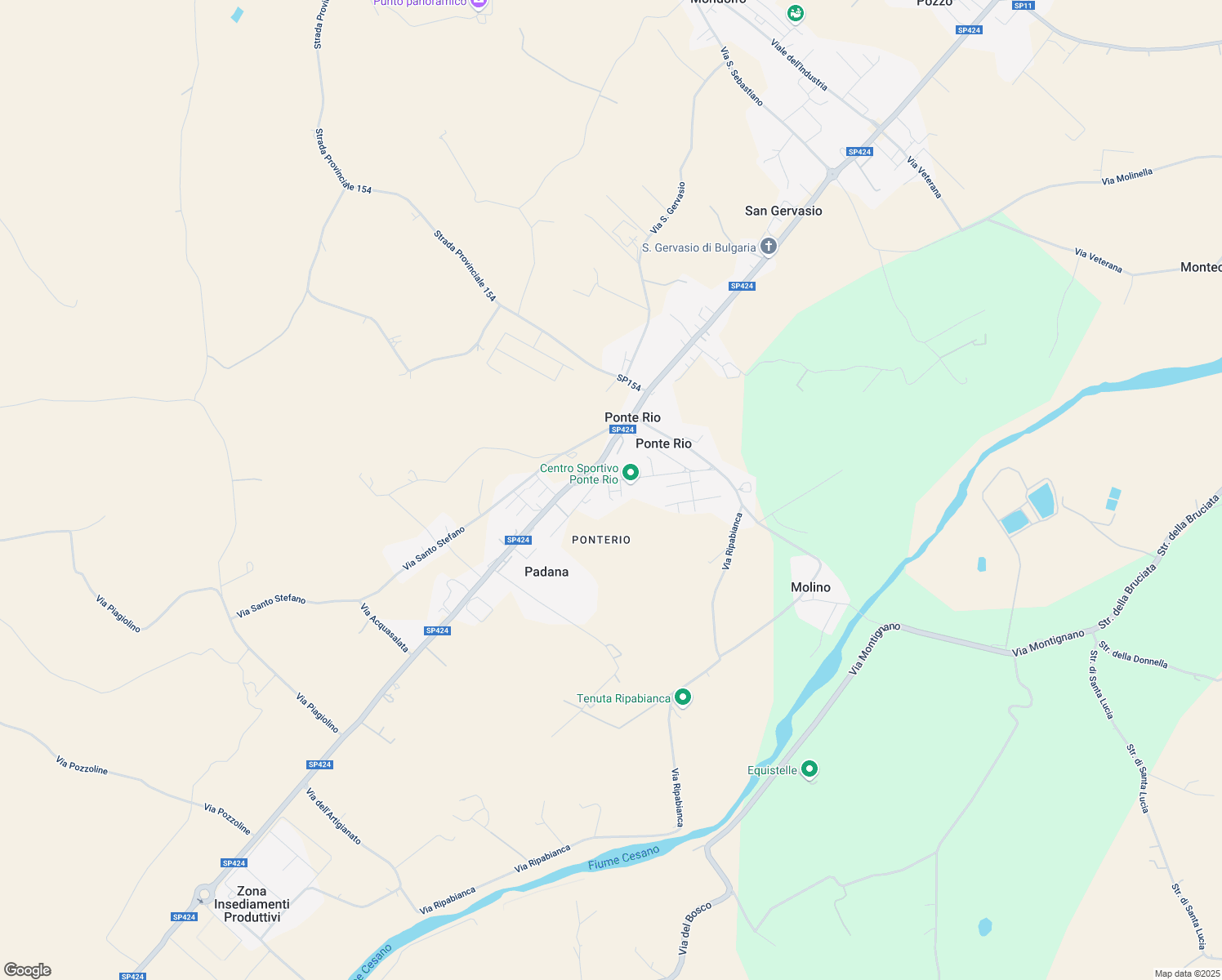map of restaurants, bars, coffee shops, grocery stores, and more near 52 Viale 8 Marzo in Monterado