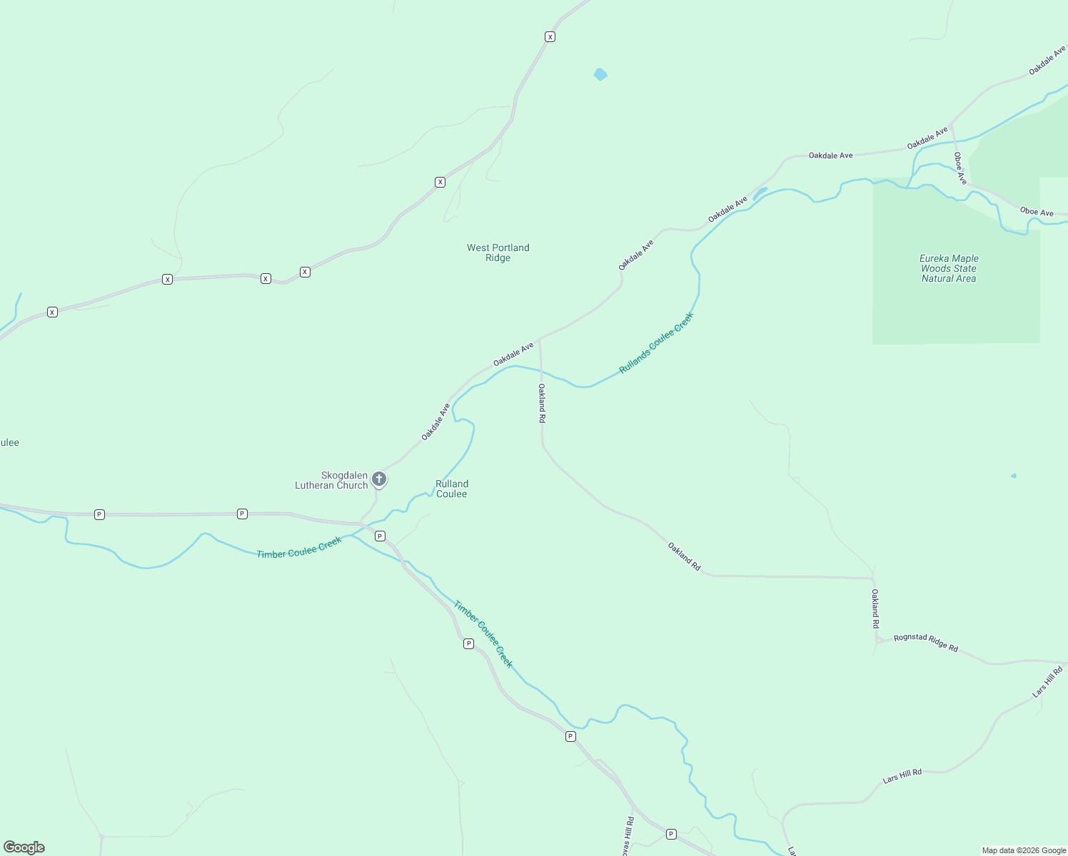 map of restaurants, bars, coffee shops, grocery stores, and more near 30679 Oakland Road in Cashton