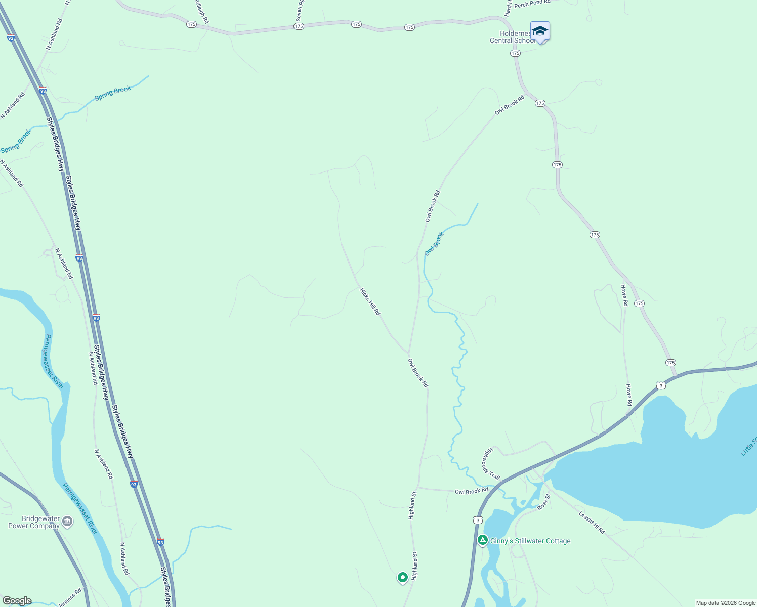 map of restaurants, bars, coffee shops, grocery stores, and more near 4 Hicks Hill Road in Ashland