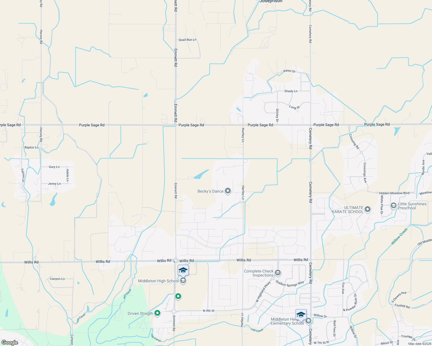 map of restaurants, bars, coffee shops, grocery stores, and more near 12189 Fieldstone Place in Middleton