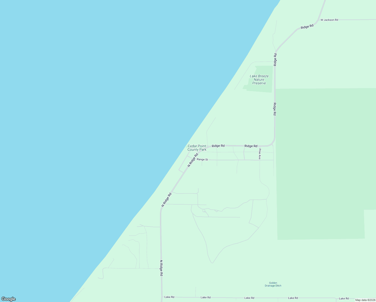map of restaurants, bars, coffee shops, grocery stores, and more near 4775 North Lakeshore Road in Mears