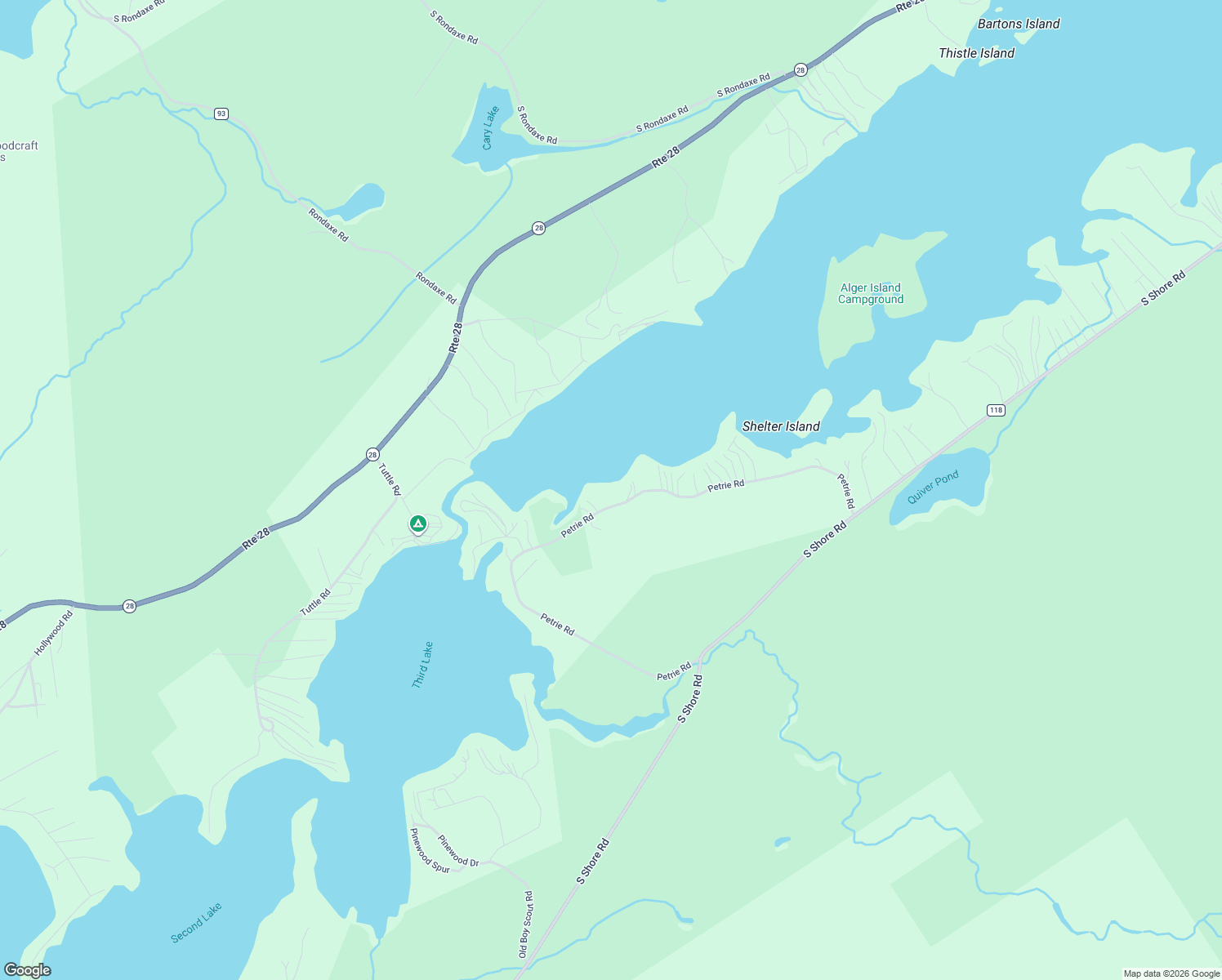 map of restaurants, bars, coffee shops, grocery stores, and more near 345 Petrie Road in Old Forge