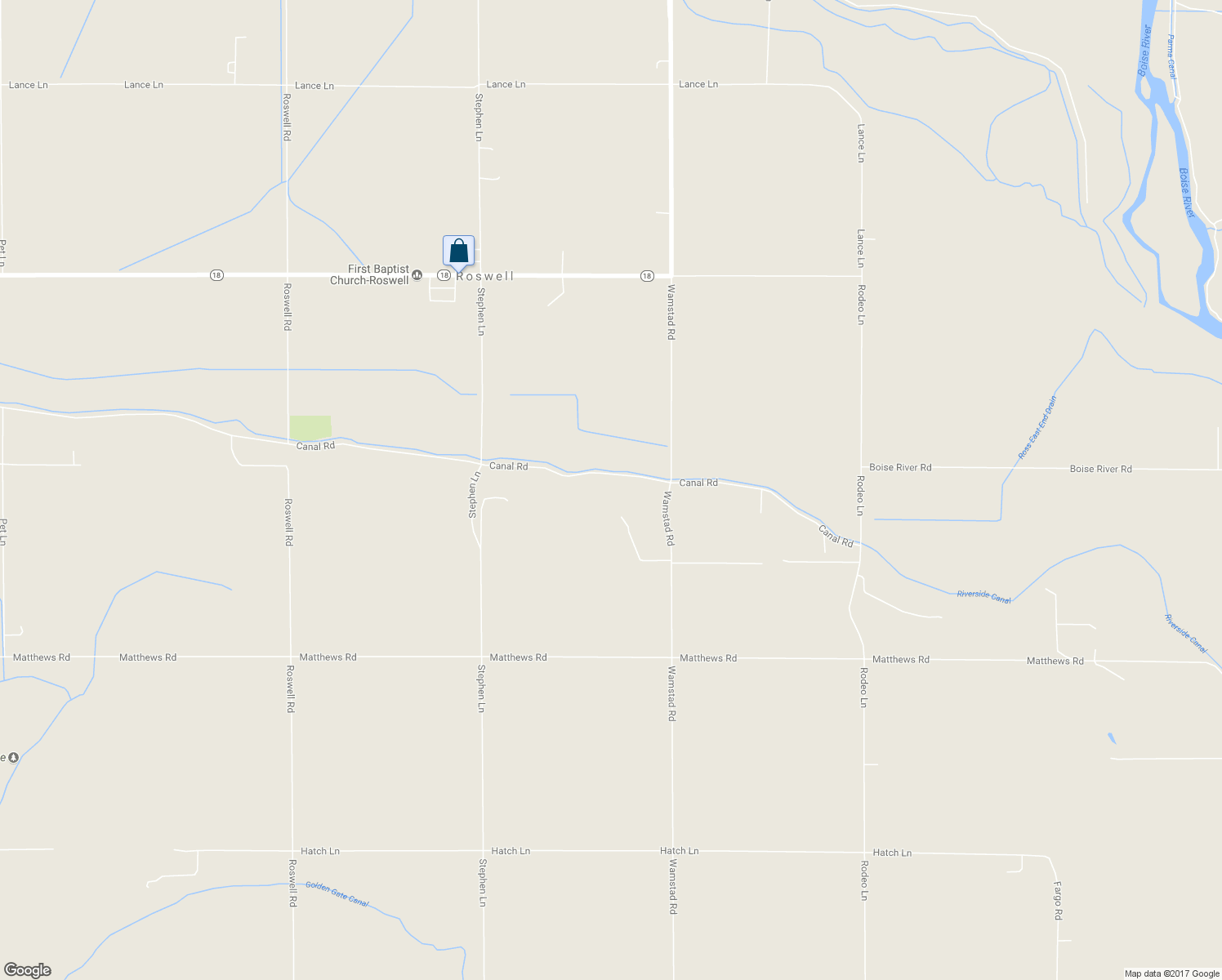 map of restaurants, bars, coffee shops, grocery stores, and more near 28135 Canal Road in Parma