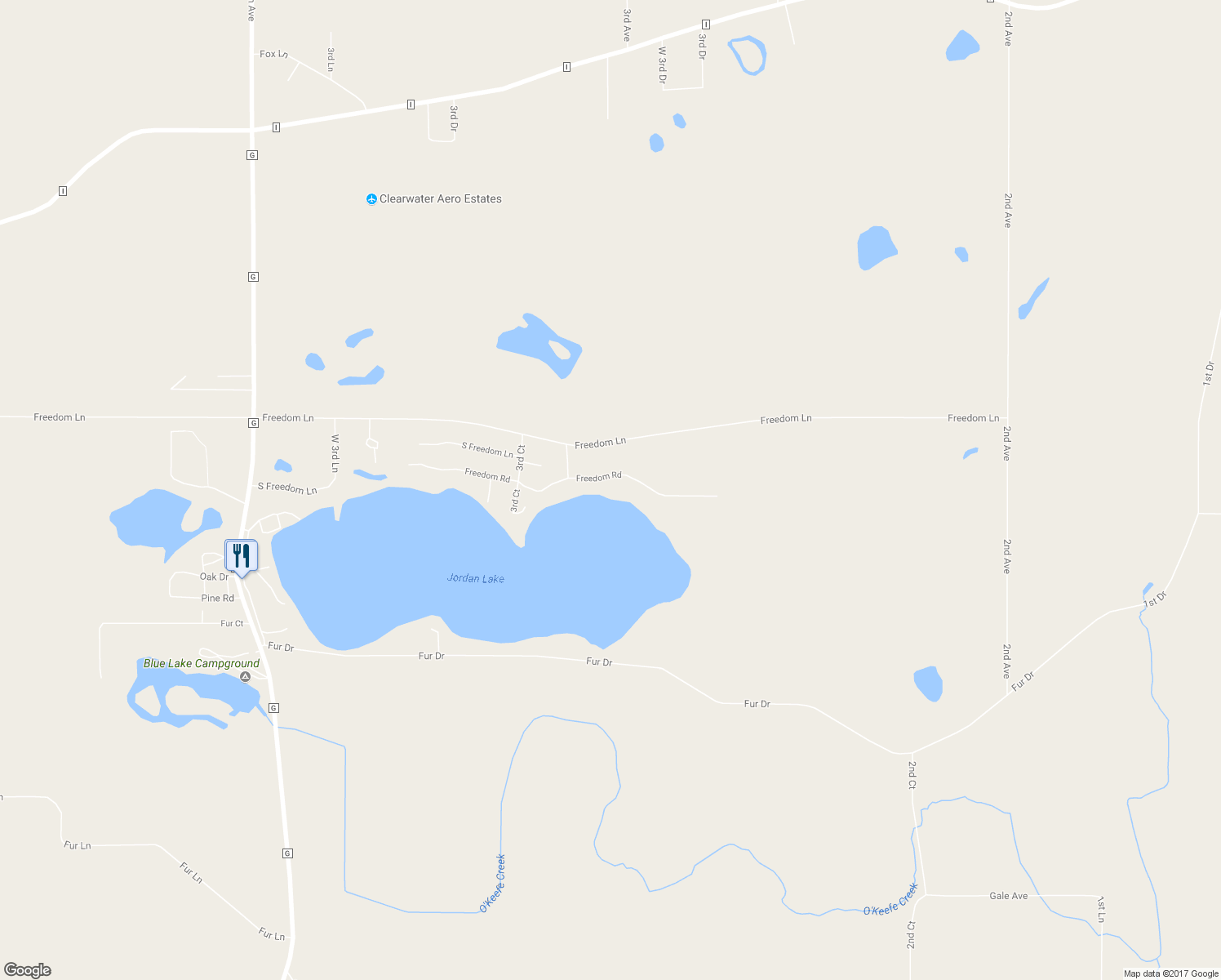 map of restaurants, bars, coffee shops, grocery stores, and more near 297 Freedom Road in Oxford