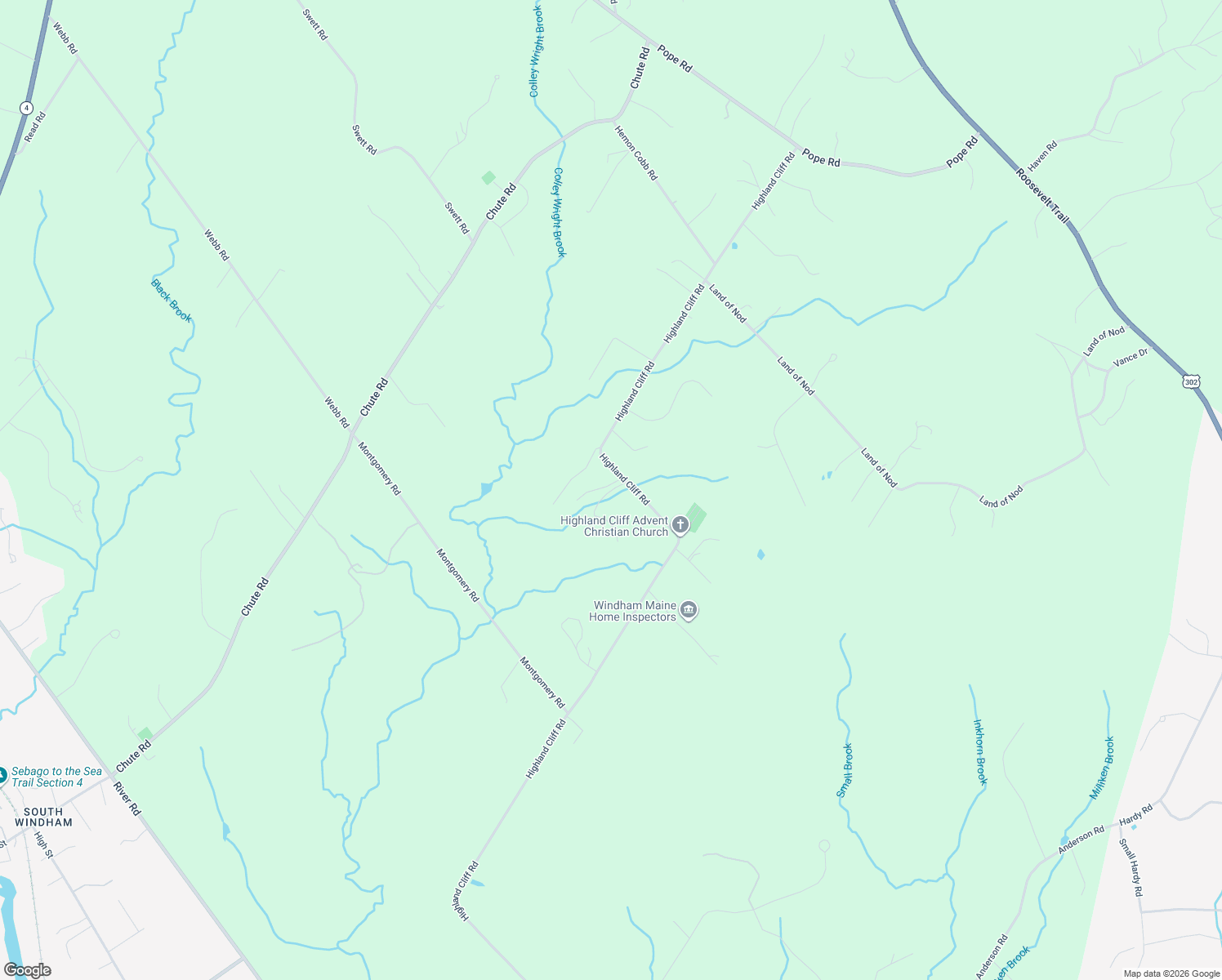 map of restaurants, bars, coffee shops, grocery stores, and more near 21 Marshall Valley Road in Windham