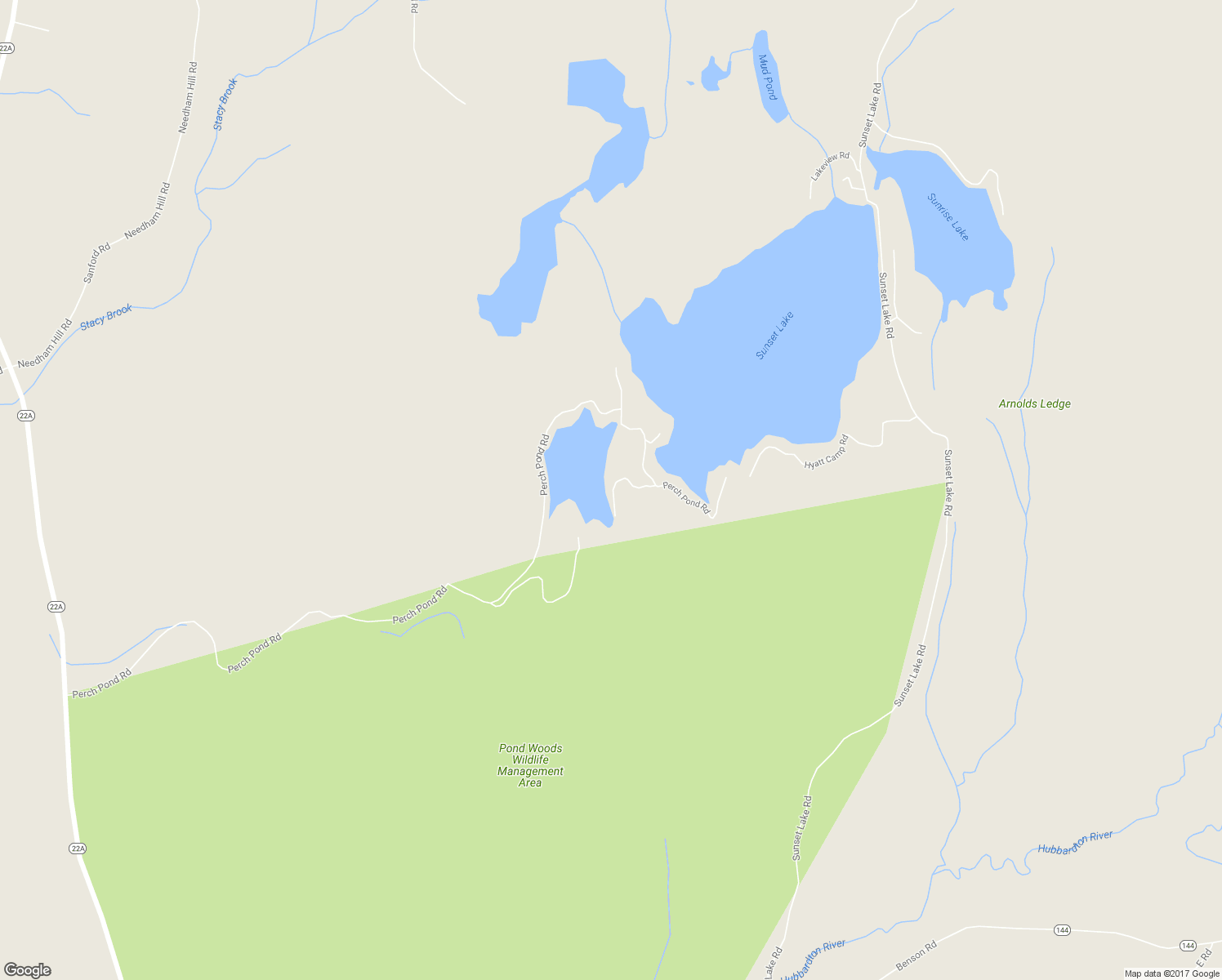 map of restaurants, bars, coffee shops, grocery stores, and more near 136 Lower Perch Pond Road in Orwell