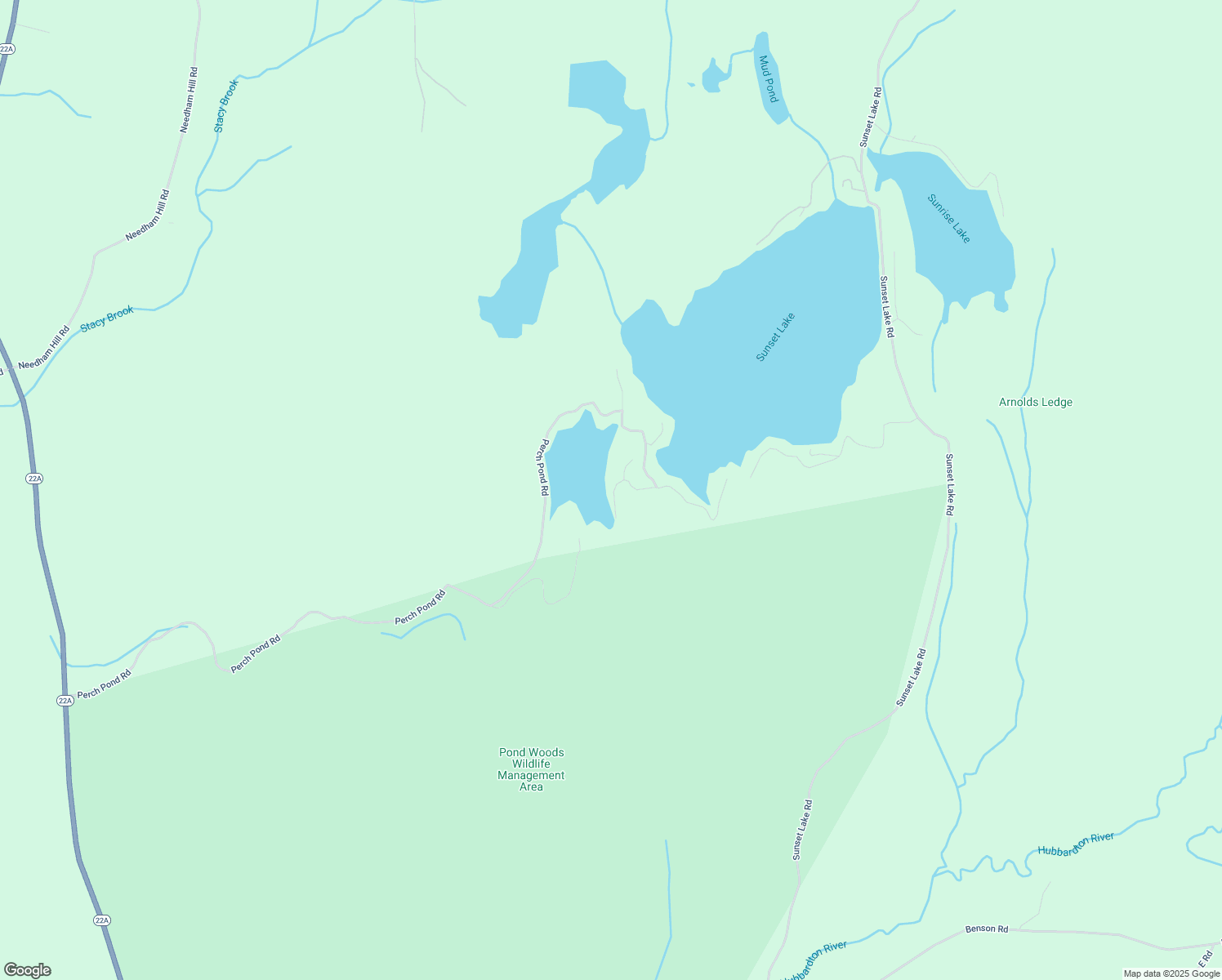 map of restaurants, bars, coffee shops, grocery stores, and more near 136 Lower Perch Pond Road in Orwell