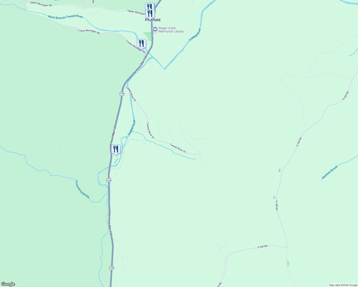 map of restaurants, bars, coffee shops, grocery stores, and more near 132 Spring Hollow Road in Bethel