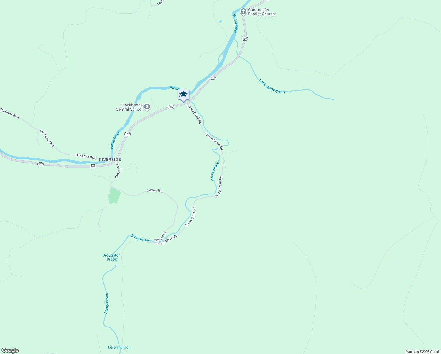 map of restaurants, bars, coffee shops, grocery stores, and more near 630 Stony Brook Road in Stockbridge