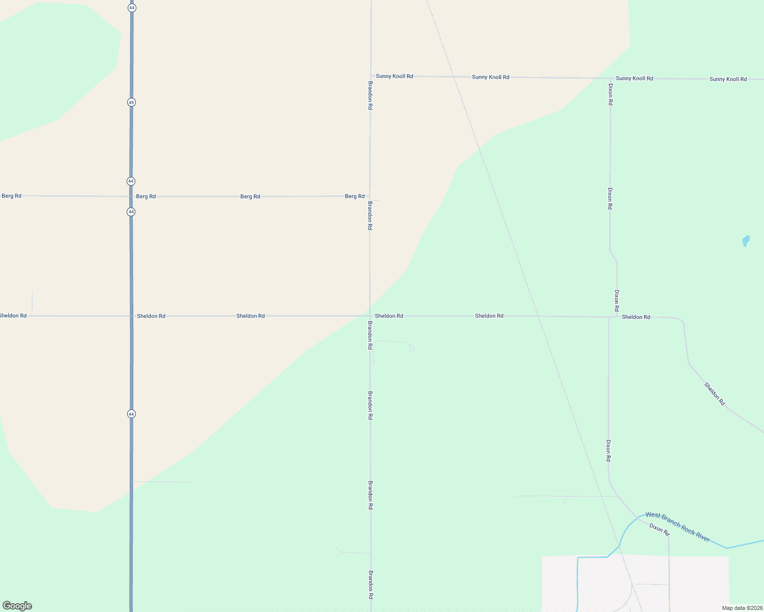 map of restaurants, bars, coffee shops, grocery stores, and more near W12881 Sheldon Road in Brandon