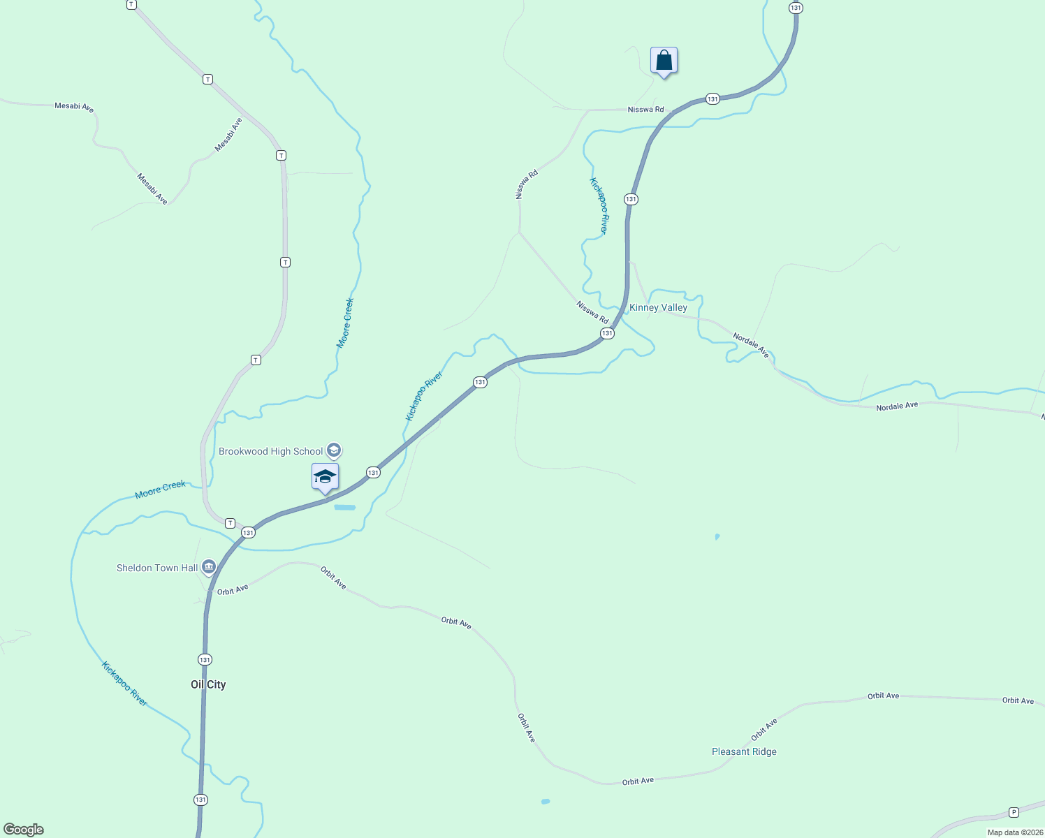 map of restaurants, bars, coffee shops, grocery stores, and more near 21388 Nightingale Avenue in Ontario