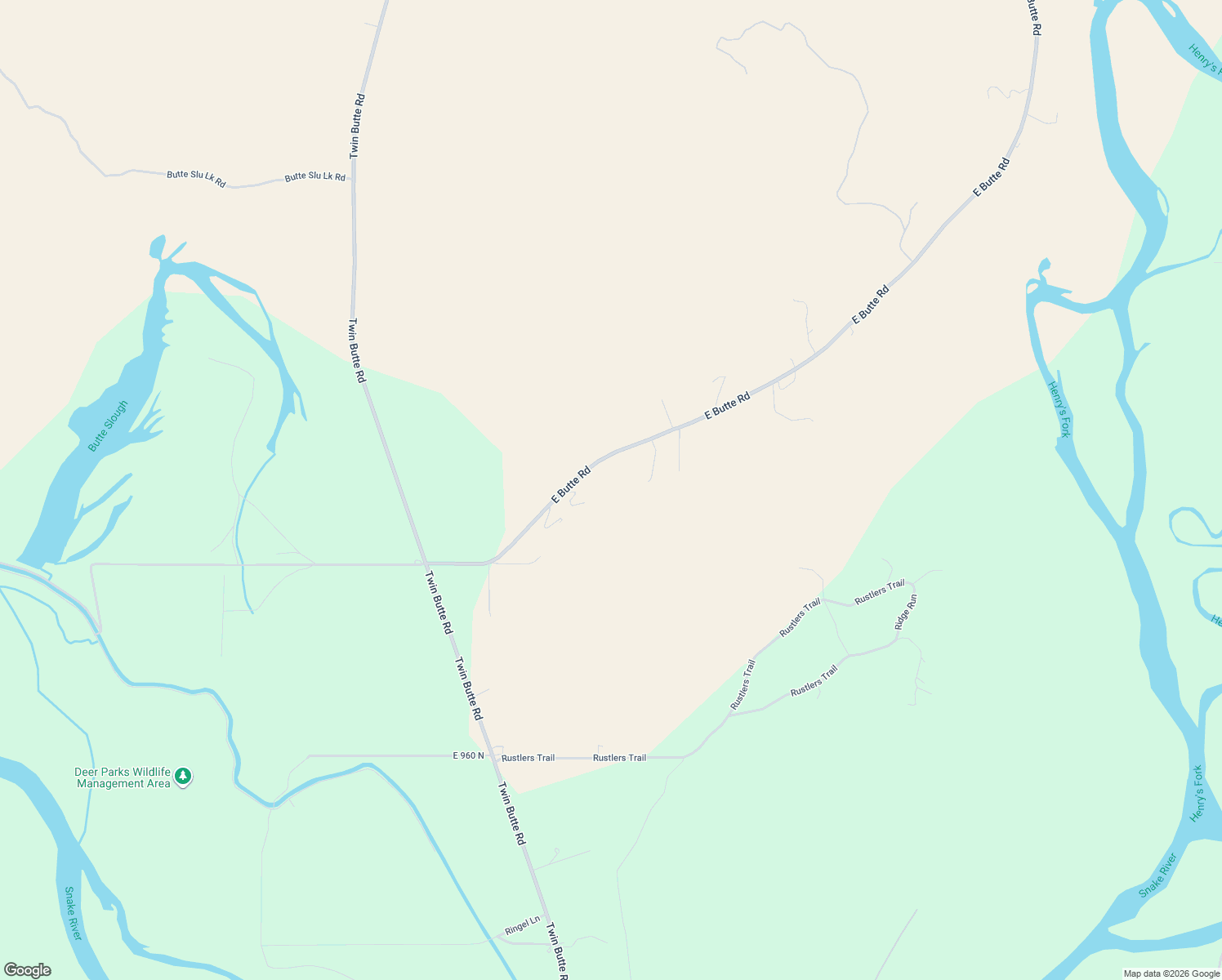 map of restaurants, bars, coffee shops, grocery stores, and more near 1000 East Butte Road in Menan