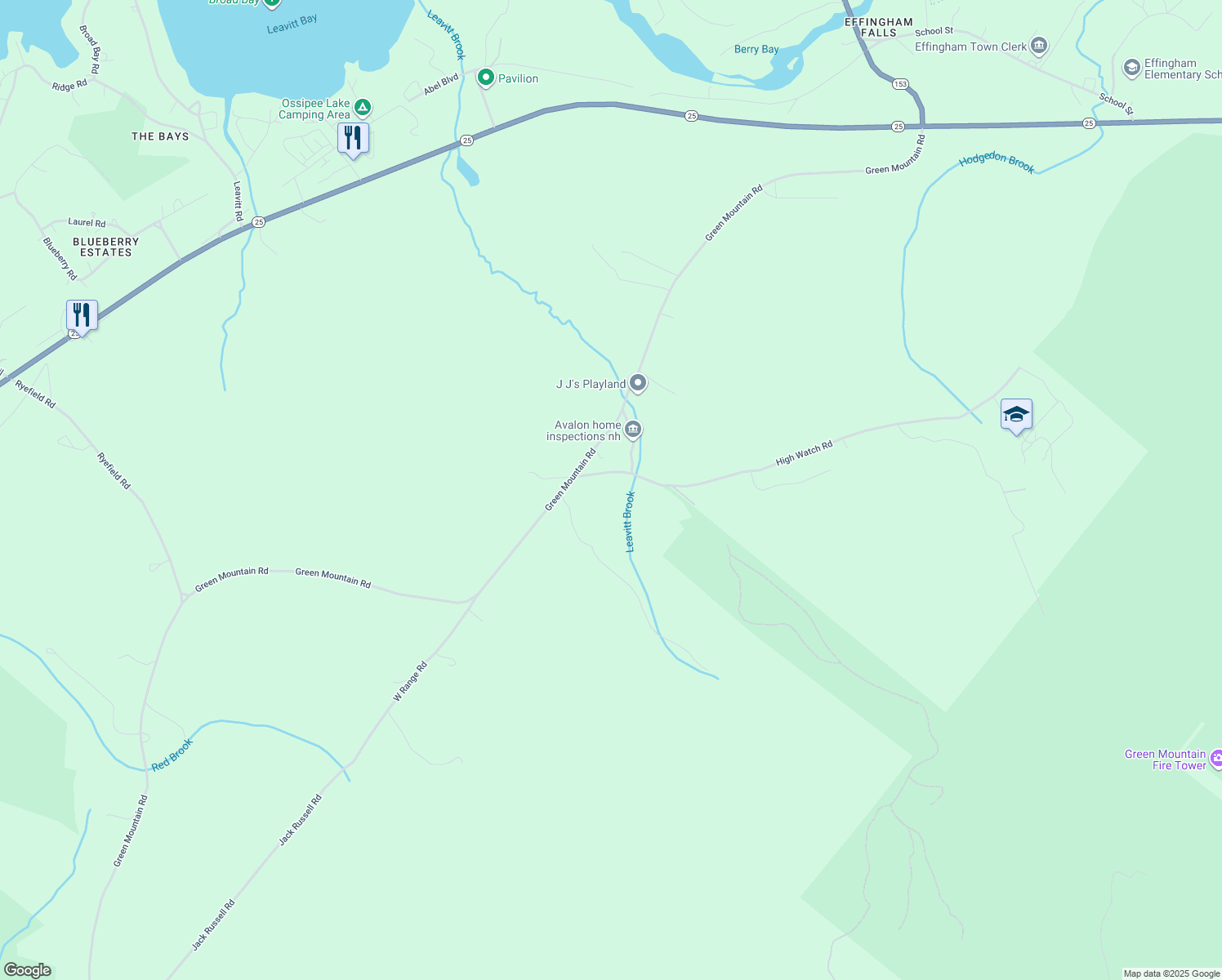 22 High Watch Road, Effingham NH Walk Score