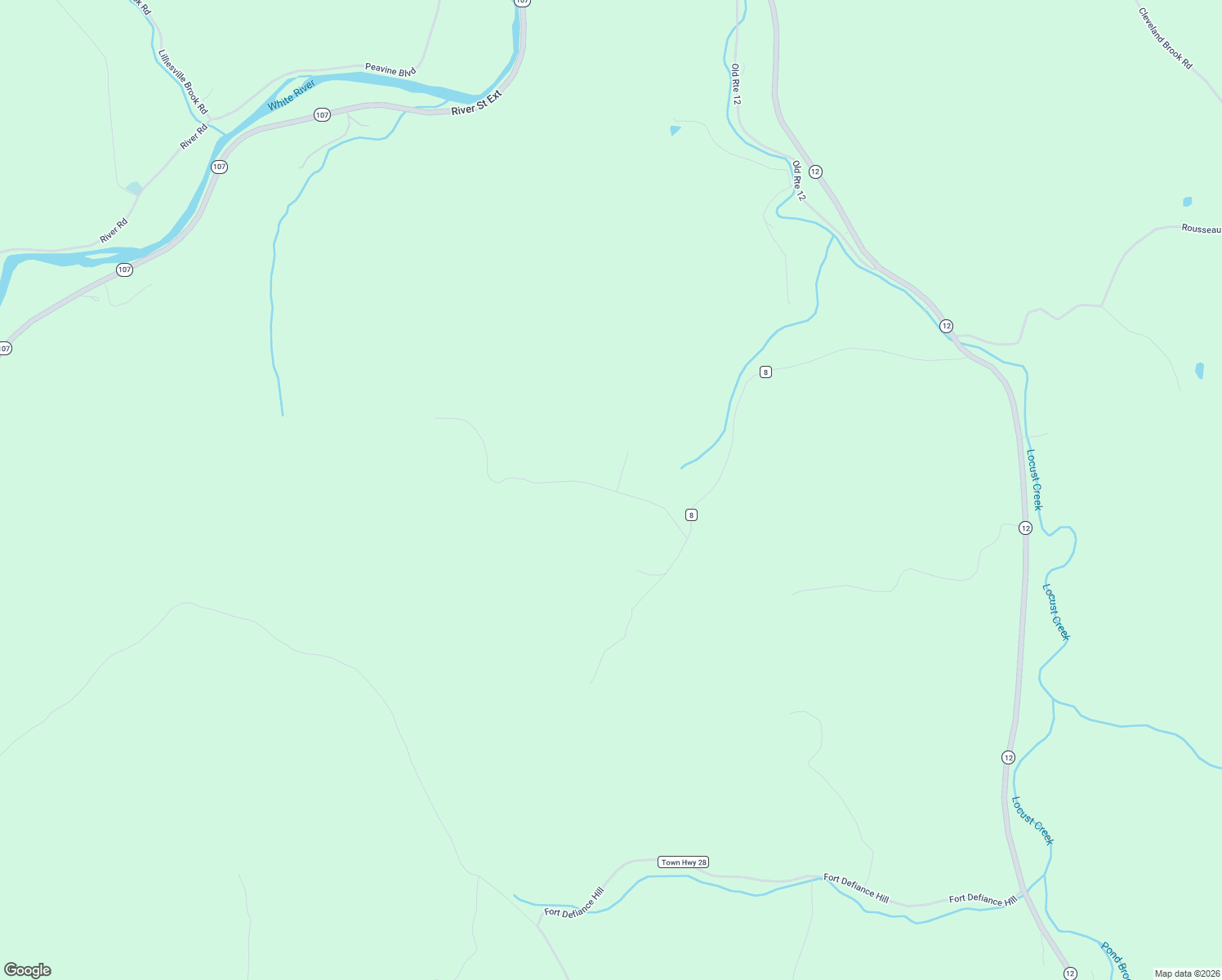 map of restaurants, bars, coffee shops, grocery stores, and more near 258 Masterson Road in Bethel