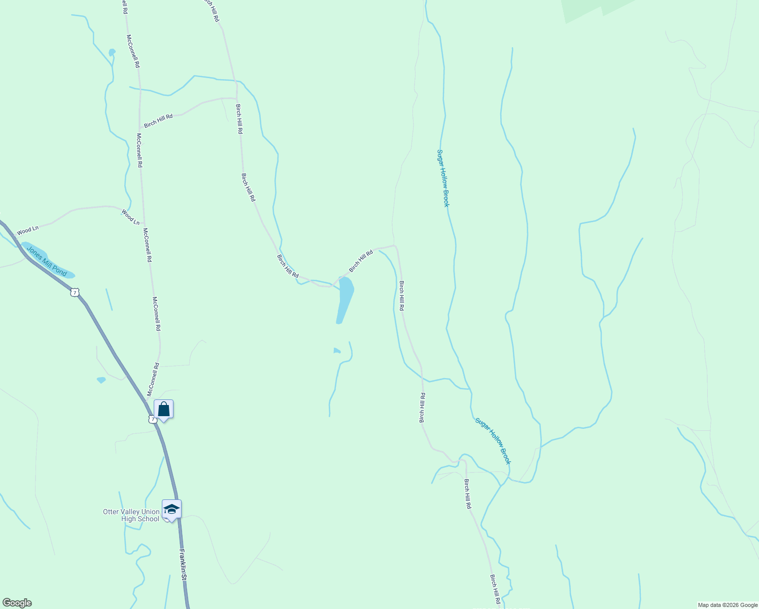 map of restaurants, bars, coffee shops, grocery stores, and more near 1975 Birch Hill Road in Brandon