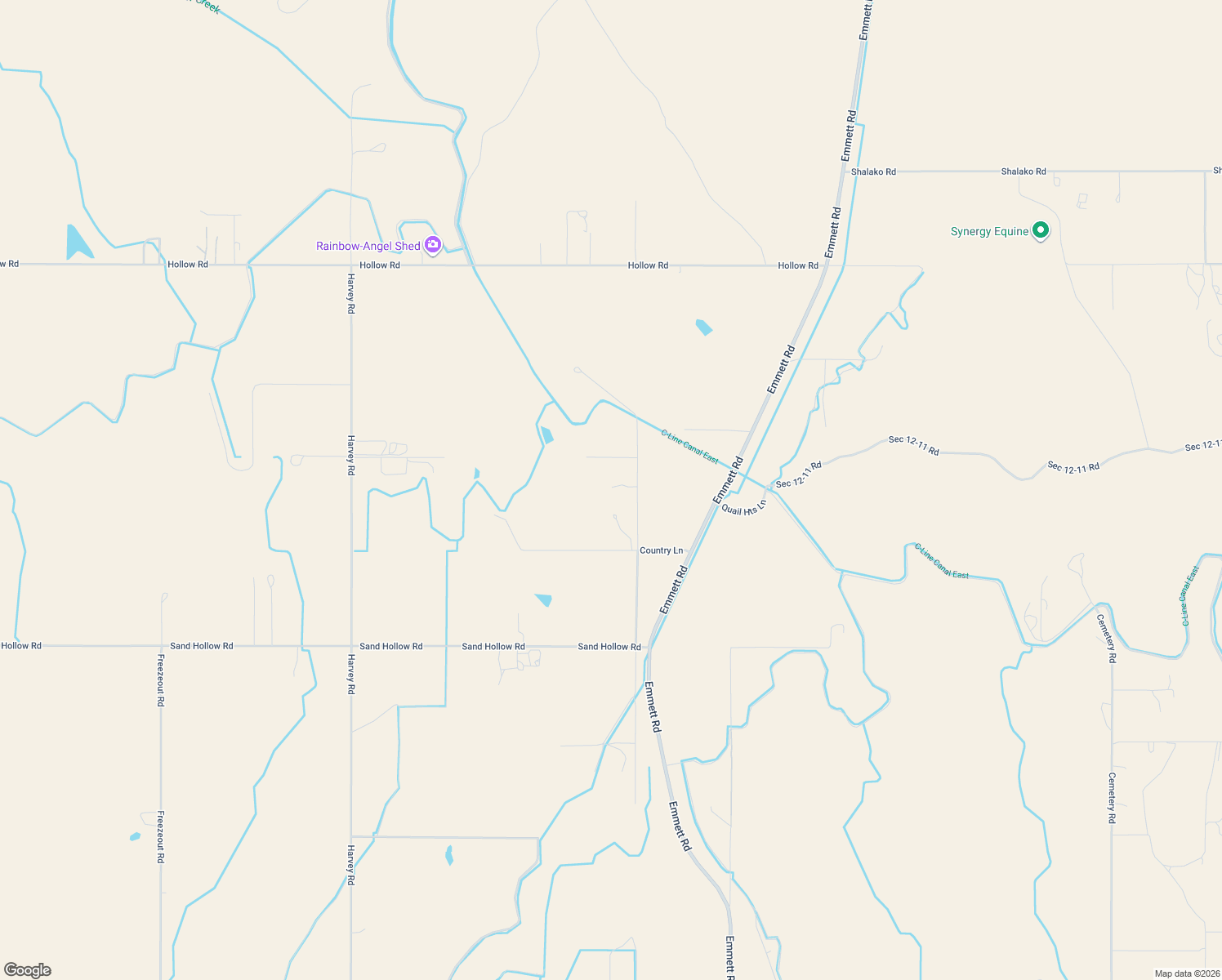 map of restaurants, bars, coffee shops, grocery stores, and more near 28275 Country Lane in Caldwell