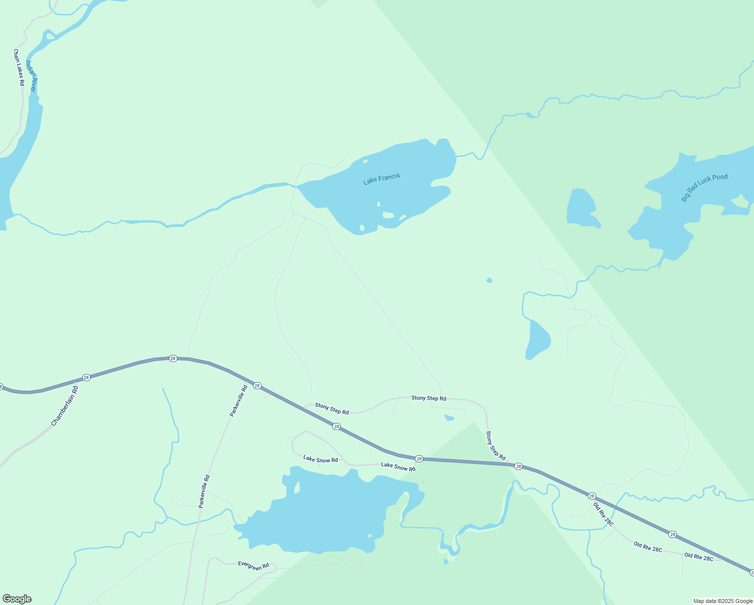 map of restaurants, bars, coffee shops, grocery stores, and more near 272 Stony Step Hill Road in Indian Lake