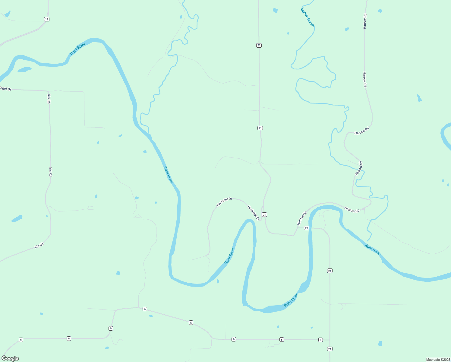 map of restaurants, bars, coffee shops, grocery stores, and more near Huckster Drive in Chatfield