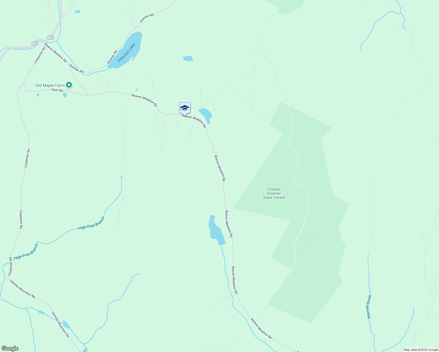 map of restaurants, bars, coffee shops, grocery stores, and more near 1816 Beaver Meadow Rd in Sharon