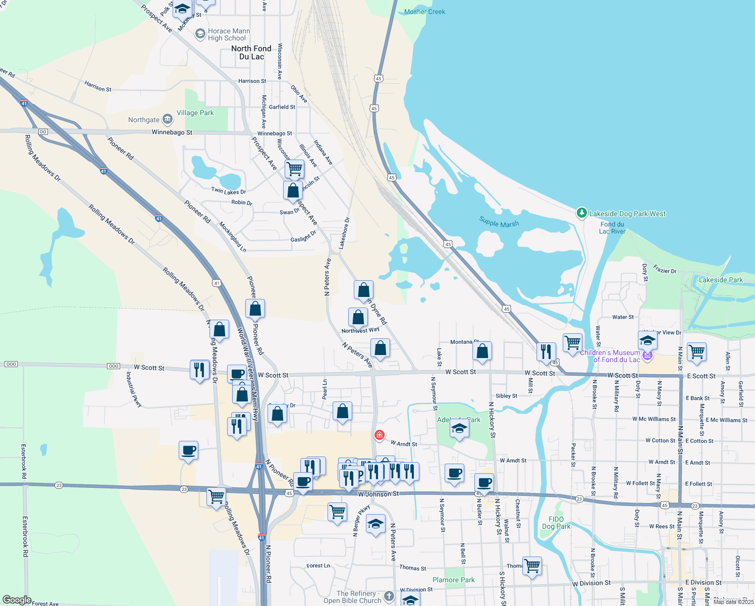 649 Van Dyne Road, Fond du Lac WI Walk Score
