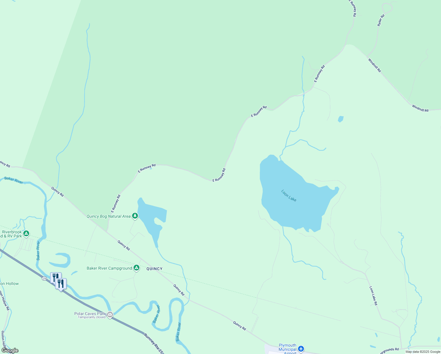 map of restaurants, bars, coffee shops, grocery stores, and more near 1090-1198 East Rumney Road in Rumney