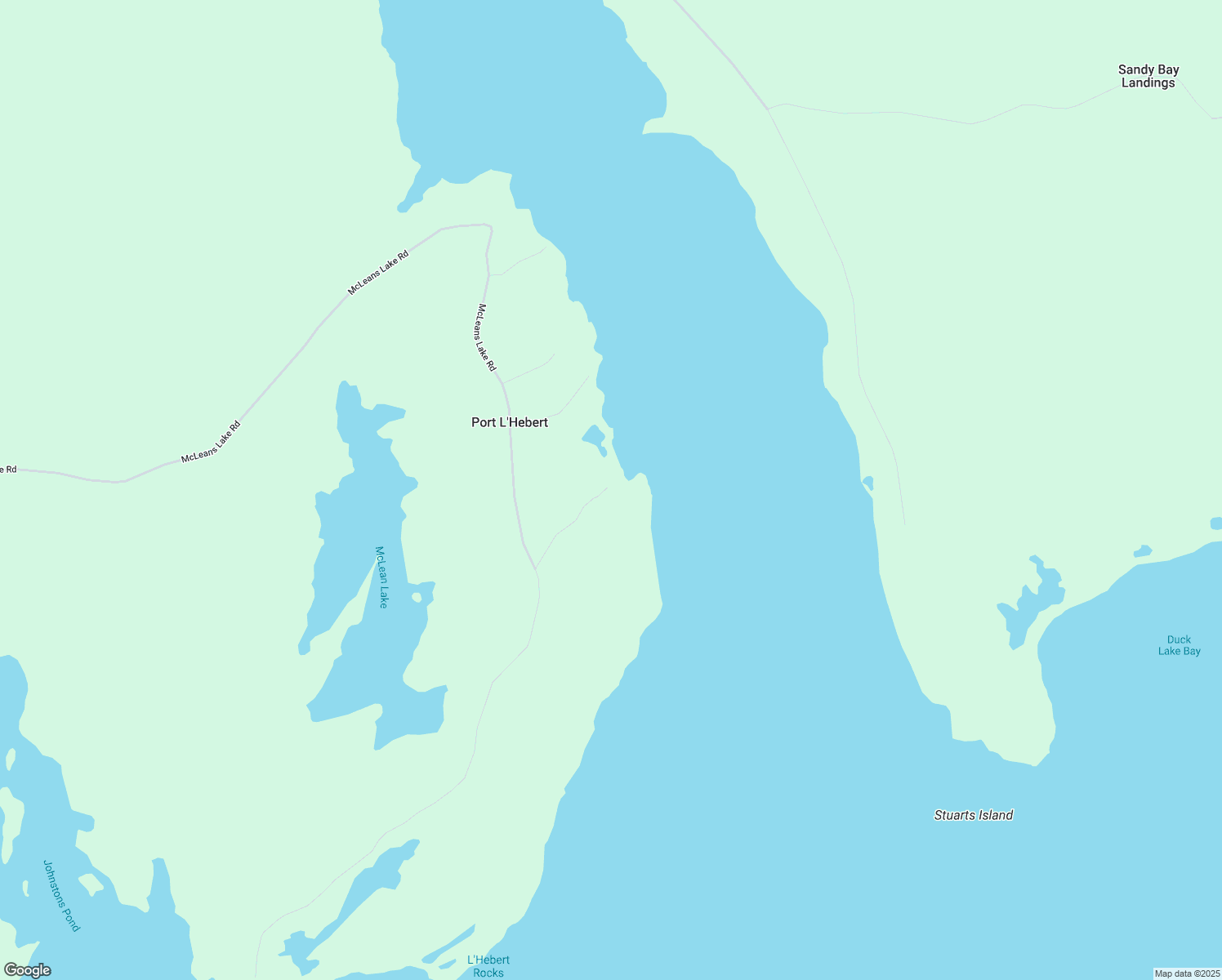 map of restaurants, bars, coffee shops, grocery stores, and more near 1618 McLeans Lake Road in Sable River